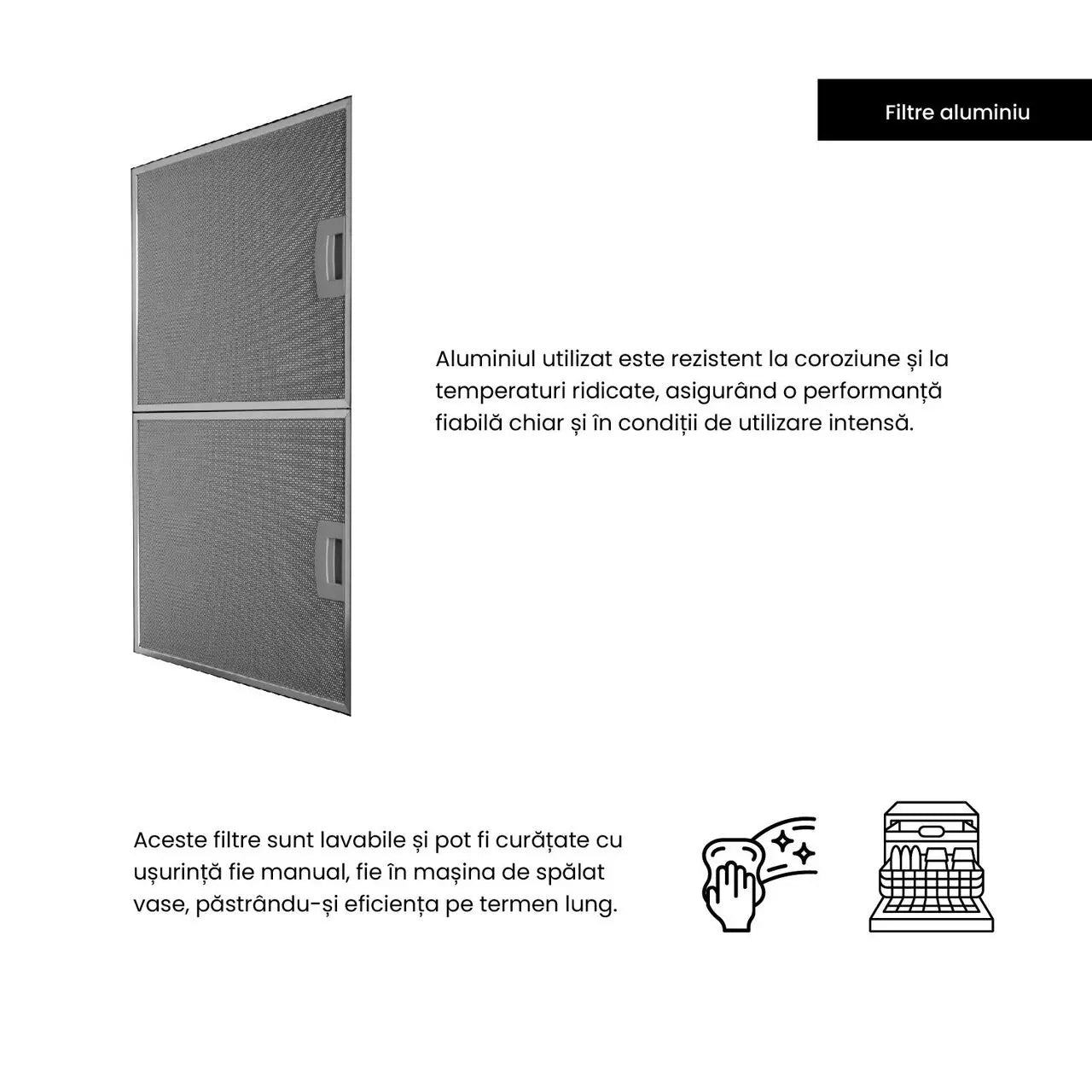 Hota Incorporabila decorativa Hausberg HB-2285, 60 cm, putere de absorbtie 650 m³/h