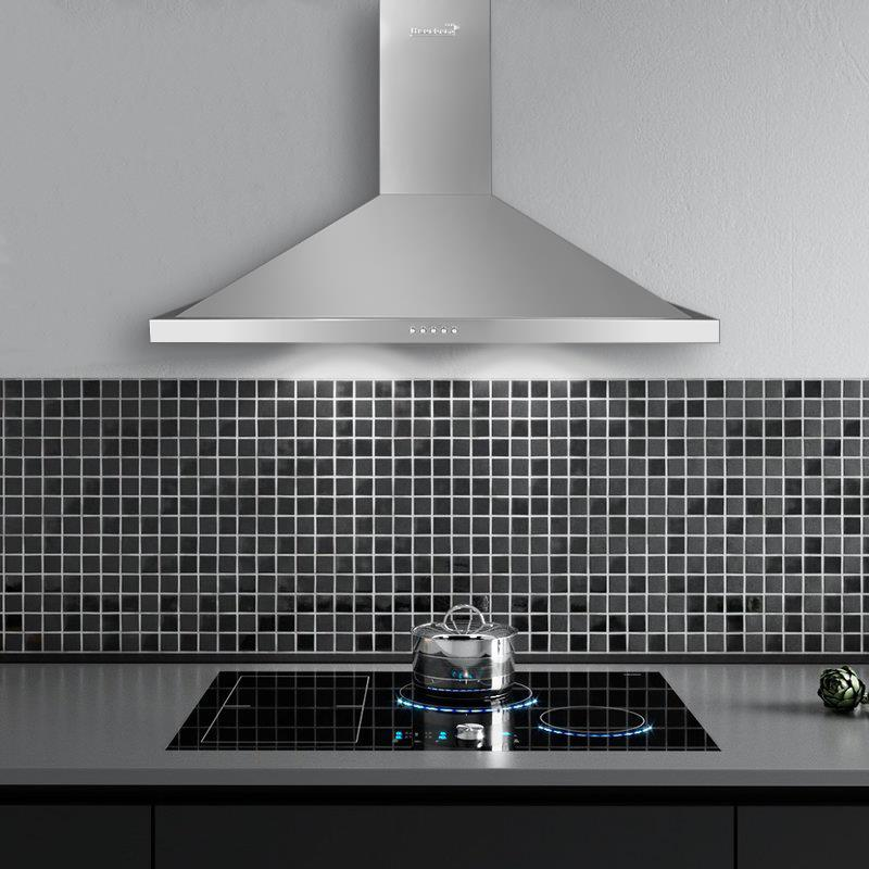 Hota incorporabila decorativa HAUSBERG HB-1360, 90 cm, putere de absorbtie 650 m³/h, 1 motor