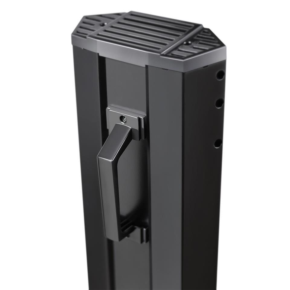 Radiator electric turn cu telecomanda KUMTEL MH1200, 1200W, termostat reglabil, siguranta la rasturnare, lampa 3 pozitii, maner transport, utilizare vertical