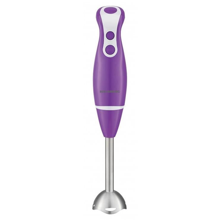 Blender de mana Hausberg HB-7672MV, 300 W, Lama din otel inoxidabil,Tija de otel inoxidabil, 2 viteze