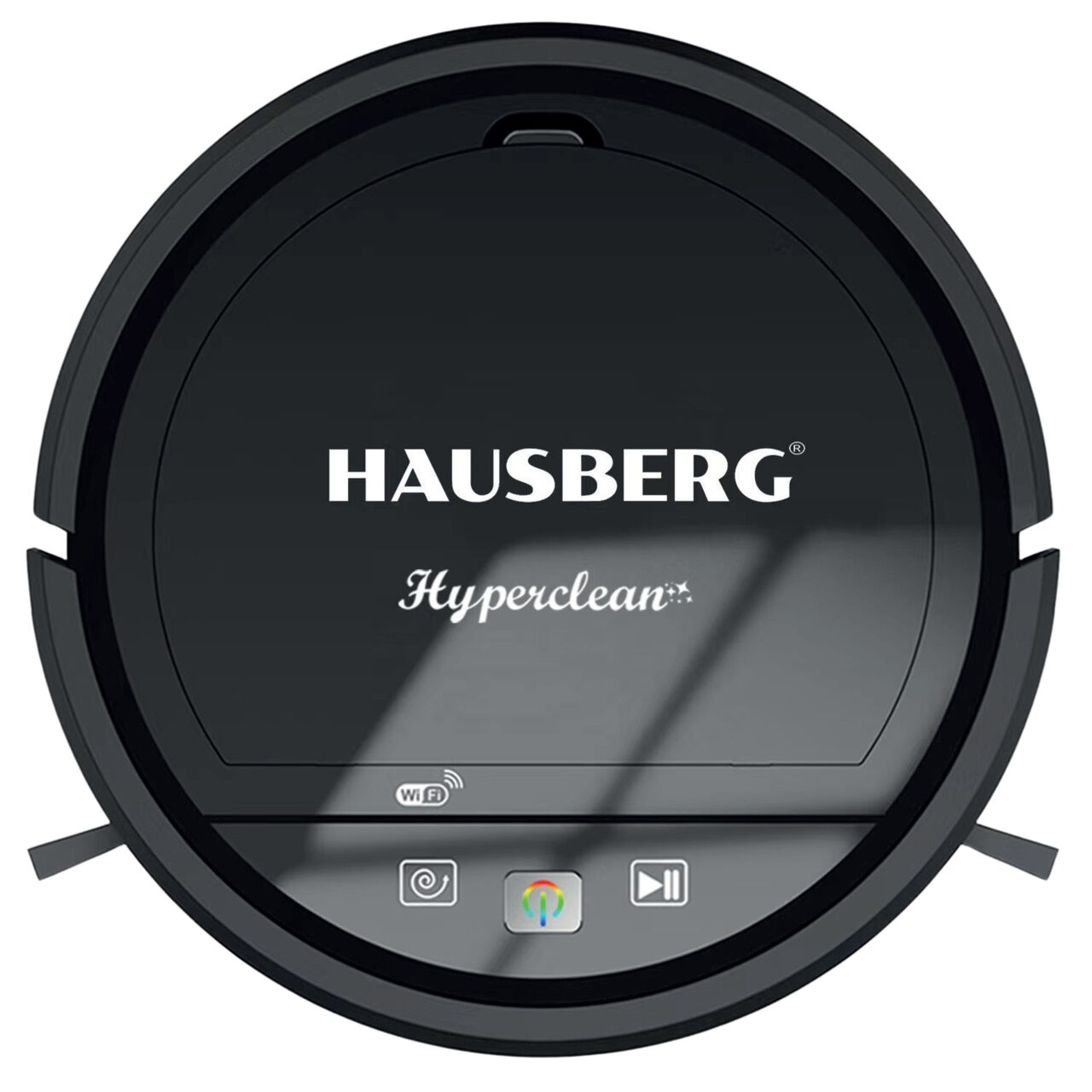 Robot de aspirare Hausberg HB3005, WiFi, 20W, aspirator si mop, control vocal, curata suprafata 90-120m/2, Autonomie 2 ore, recipient praf 350ml, Nivel zgomot 65 dB