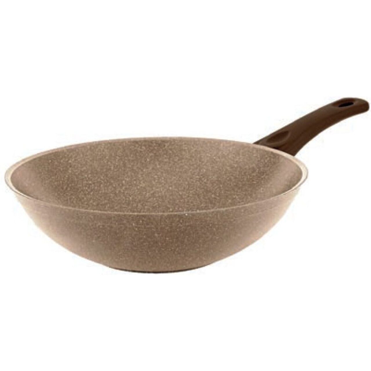Tigaie profesionala Wok HAUSBERG HB-H1550, 28cm, 3.2L, piatra de granit din aluminiu presat
