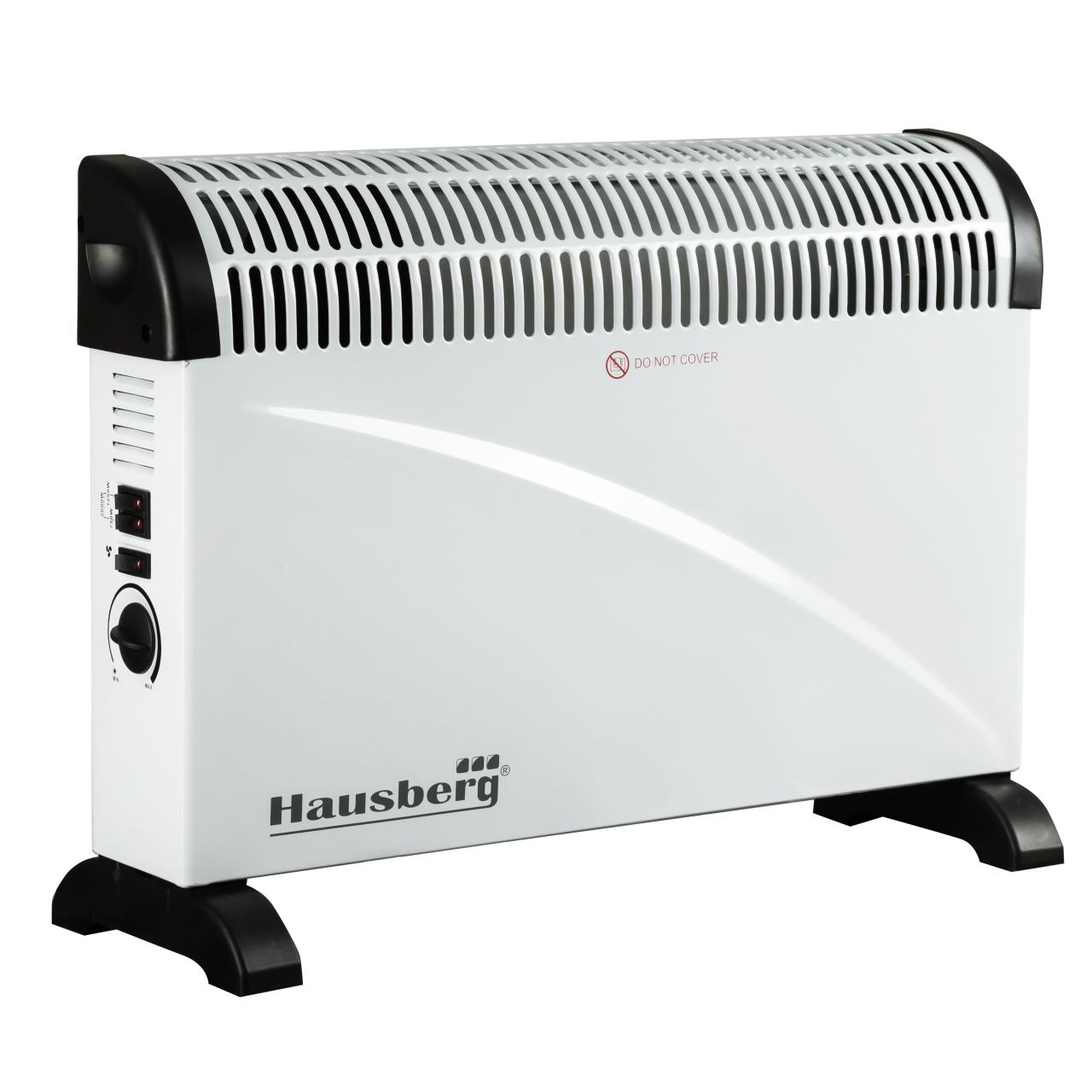 Convector electric HAUSBERG HB-8201, 2000W, 3 nivele de putere, termostat reglabil, functie turbo