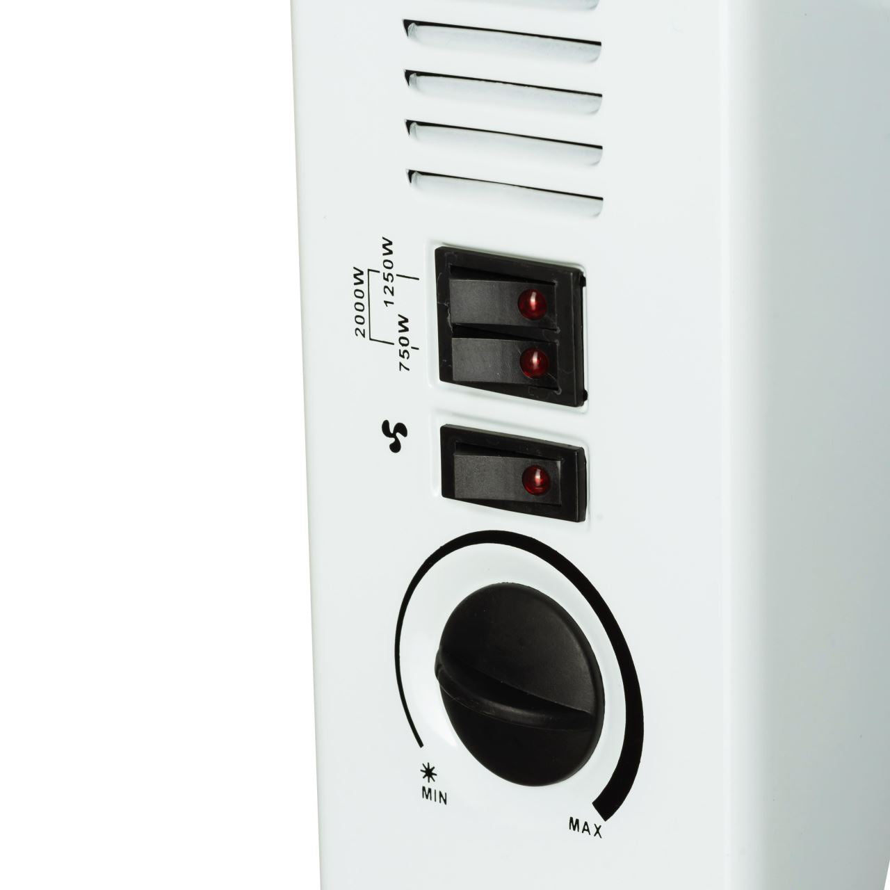 Convector electric HAUSBERG HB-8201, 2000W, 3 nivele de putere, termostat reglabil, functie turbo