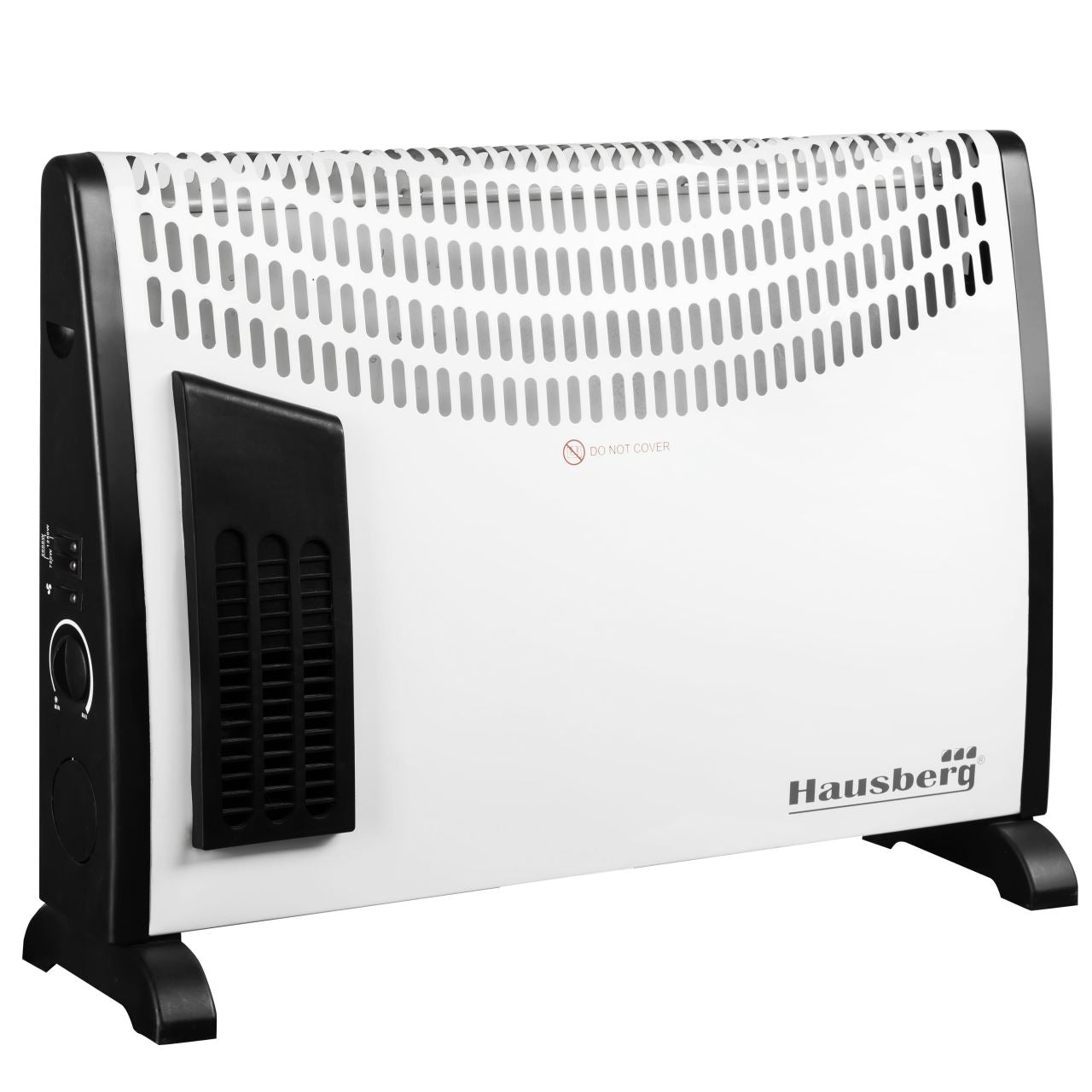 Convector electric HAUSBERG HB8190, 2000W, 3 nivele de putere, termostat reglabil, functie turbo