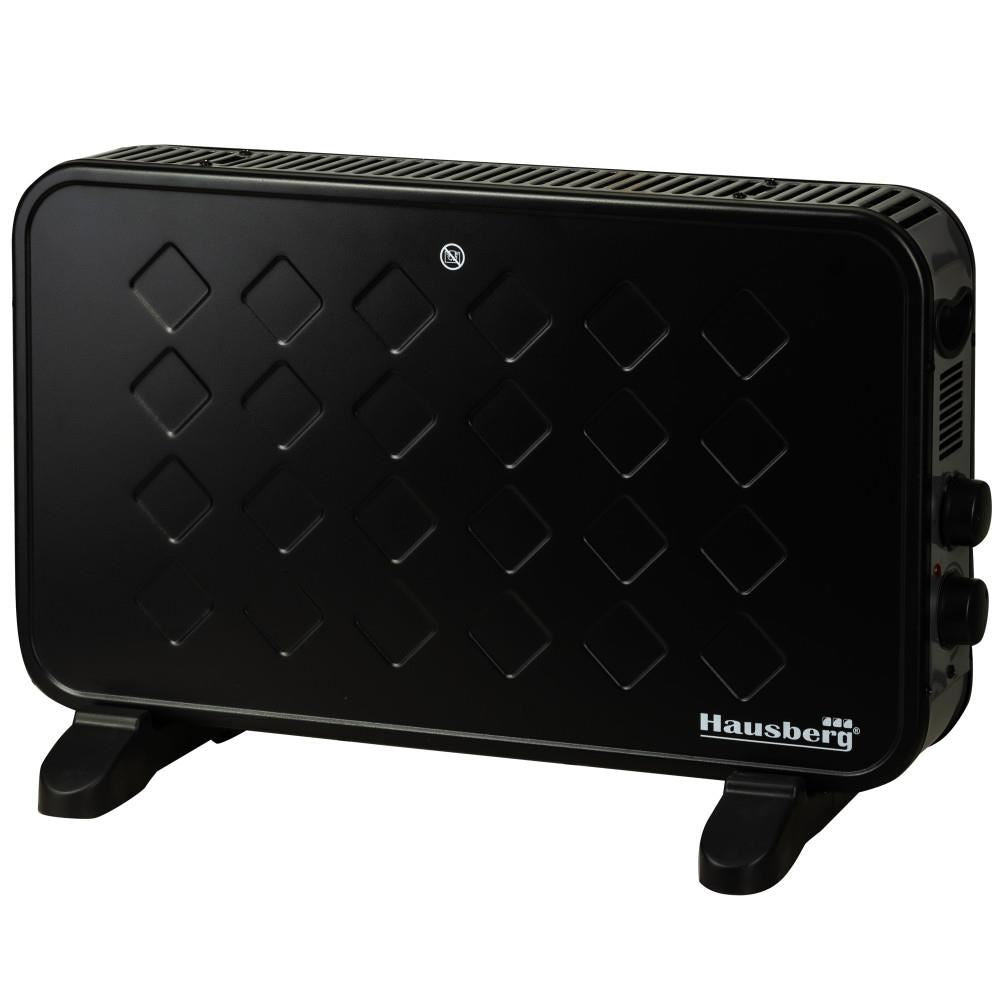 Convector electric Luxury HAUSBERG HB-8220, 2000W, 2 trepte de putere, termostat, protectie supraincalzire, indicator luminos, functie Turbo