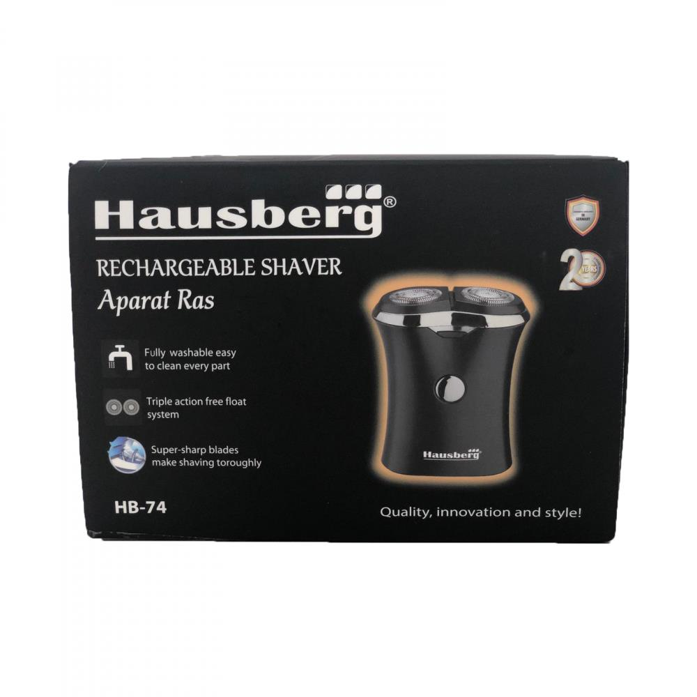 Aparat de ras electric reincarcabil Hausberg HB-74 cu 2 baterii 350 mah
