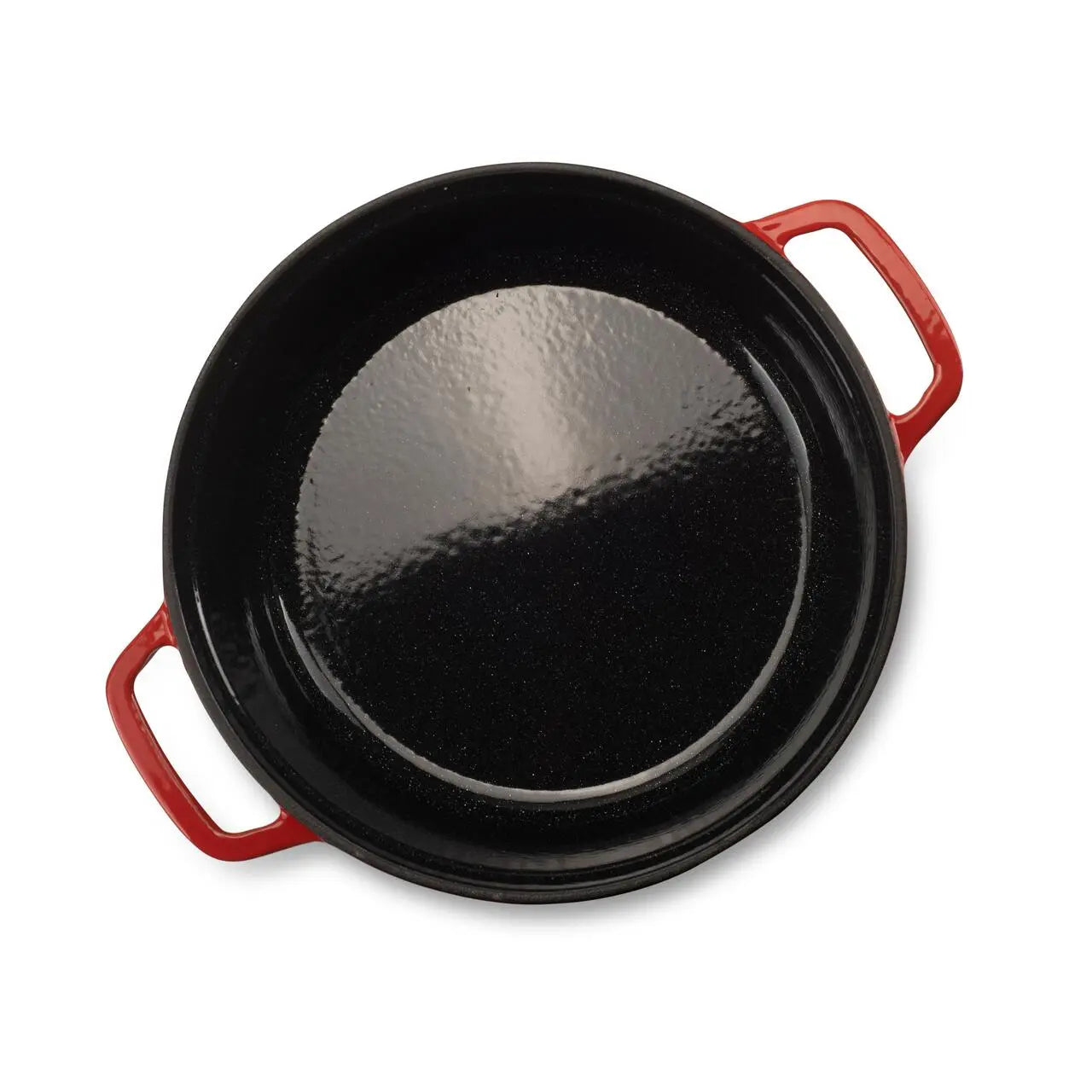 Oala din fonta emailata cu capac HAUSBERG HB-H742, capacitate 3L, diametru 22 cm, adancime 10 cm, interior antiaderent