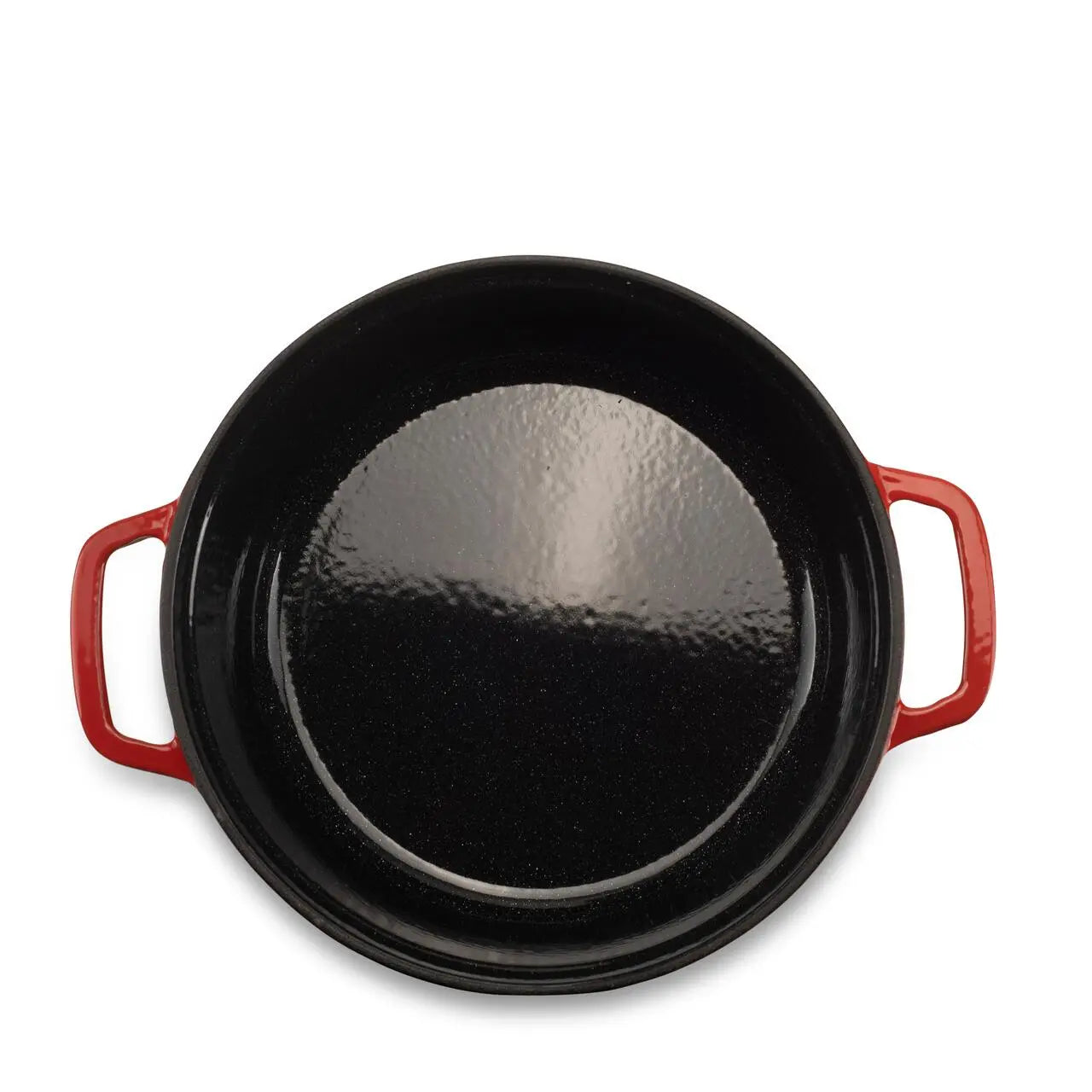 Oala din fonta emailata cu capac HAUSBERG HB-H742, capacitate 3L, diametru 22 cm, adancime 10 cm, interior antiaderent