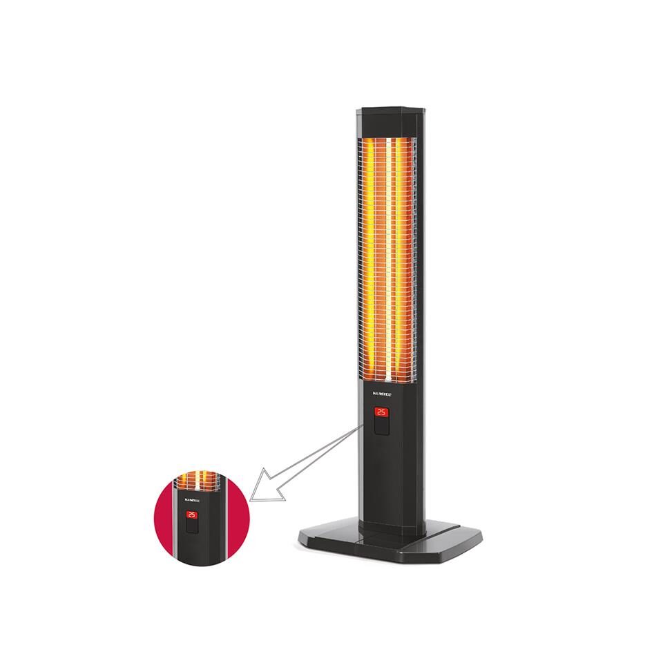 Radiator electric turn cu telecomanda KUMTEL MH1200, 1200W, termostat reglabil, siguranta la rasturnare, lampa 3 pozitii, maner transport, utilizare vertical