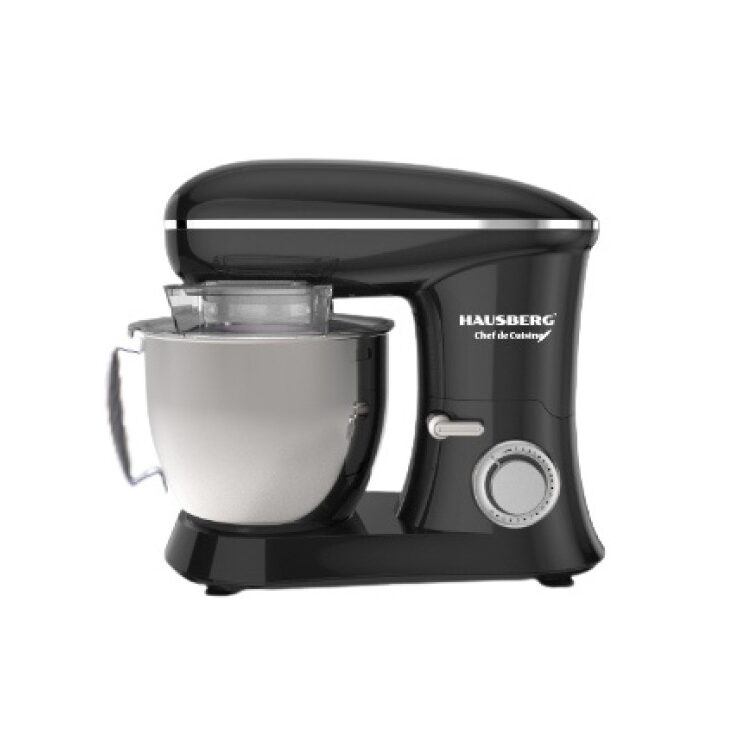 Mixer cu bol din inox HAUSBERG HB-7622NG, 1600-1700 W, Bol 6.5 L inox, 10 Viteze, Nivel zgomot 95dB