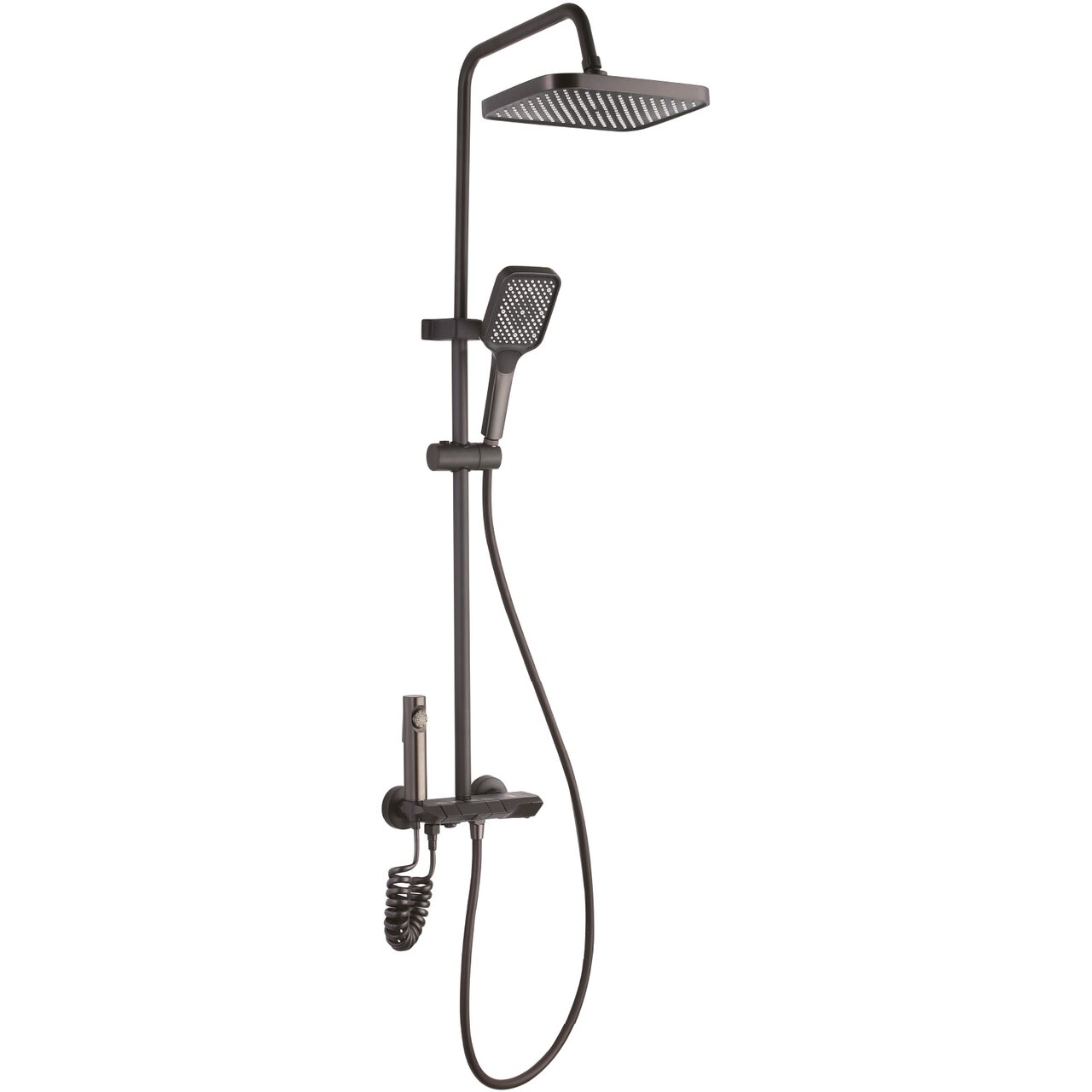 Set dus Freddo SN-5022NG, 4 Setari Dus, Pulverizator dus Detasabil, Efect de Ploaie, Metal-Zinc