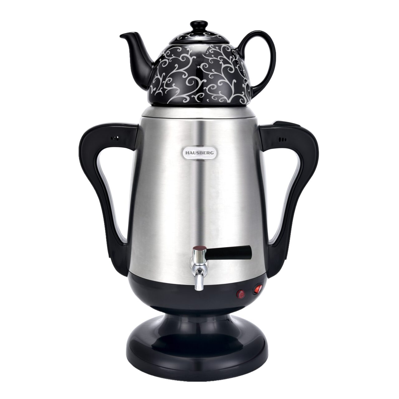 Set Samovar Electric, Ceainic HAUSBERG HB-3644, 3.5L,0.8L,Putere 2000W