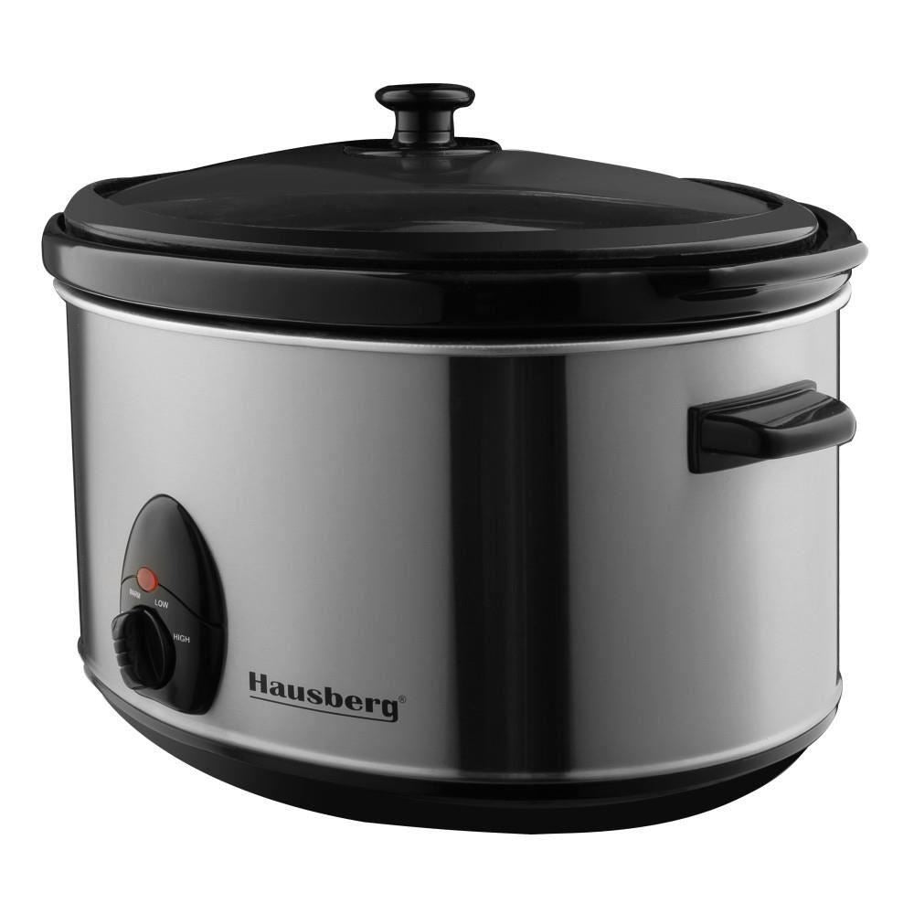 Oala Electrica cu capac HAUSBERG HB-1300, sticla termorezistenta, 3.5L, 200 W