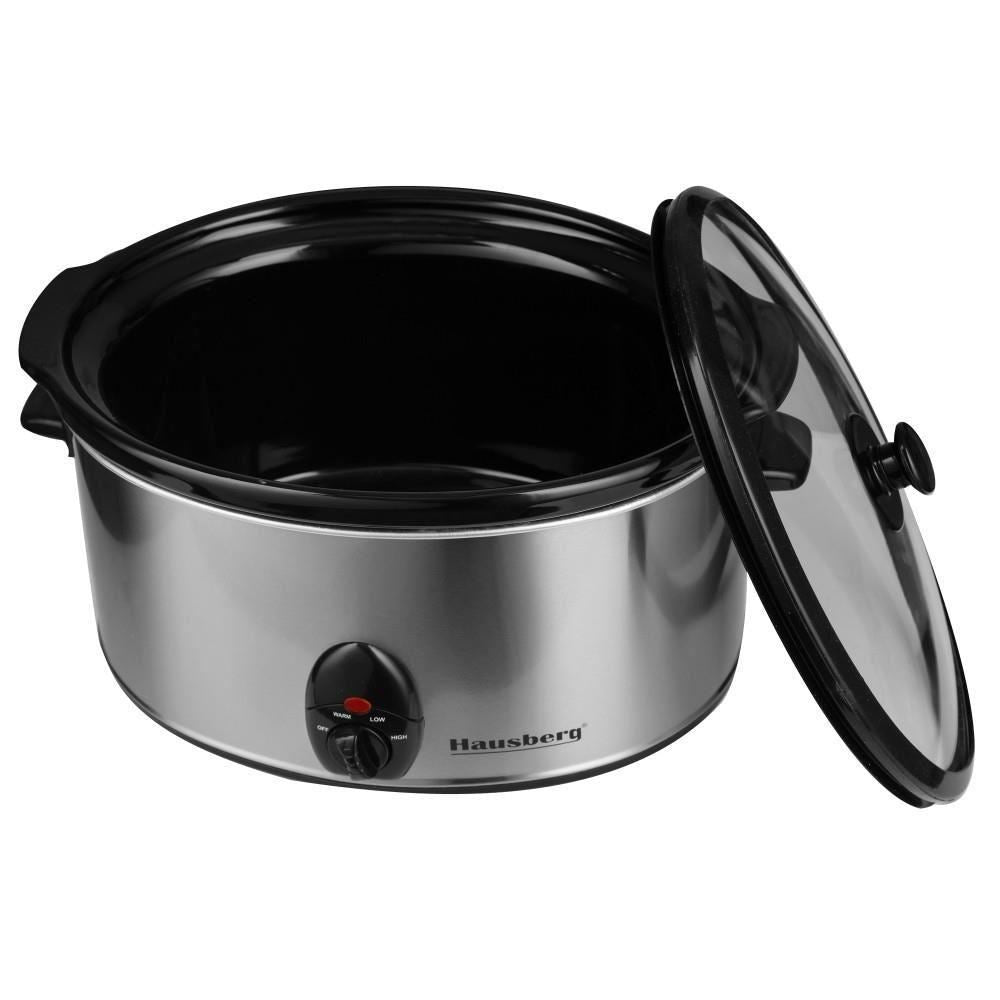 Oala Electrica cu capac HAUSBERG HB-1300, sticla termorezistenta, 3.5L, 200 W