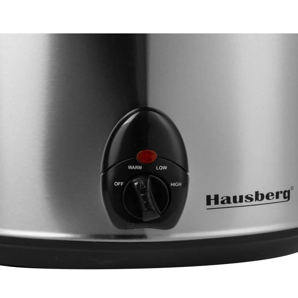 Oala Electrica cu capac HAUSBERG HB-1300, sticla termorezistenta, 3.5L, 200 W