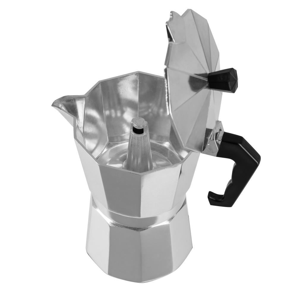 Cafetiera Ertone ERT-MN 450, 90ml, Pentru 3 cesti, material aluminiu