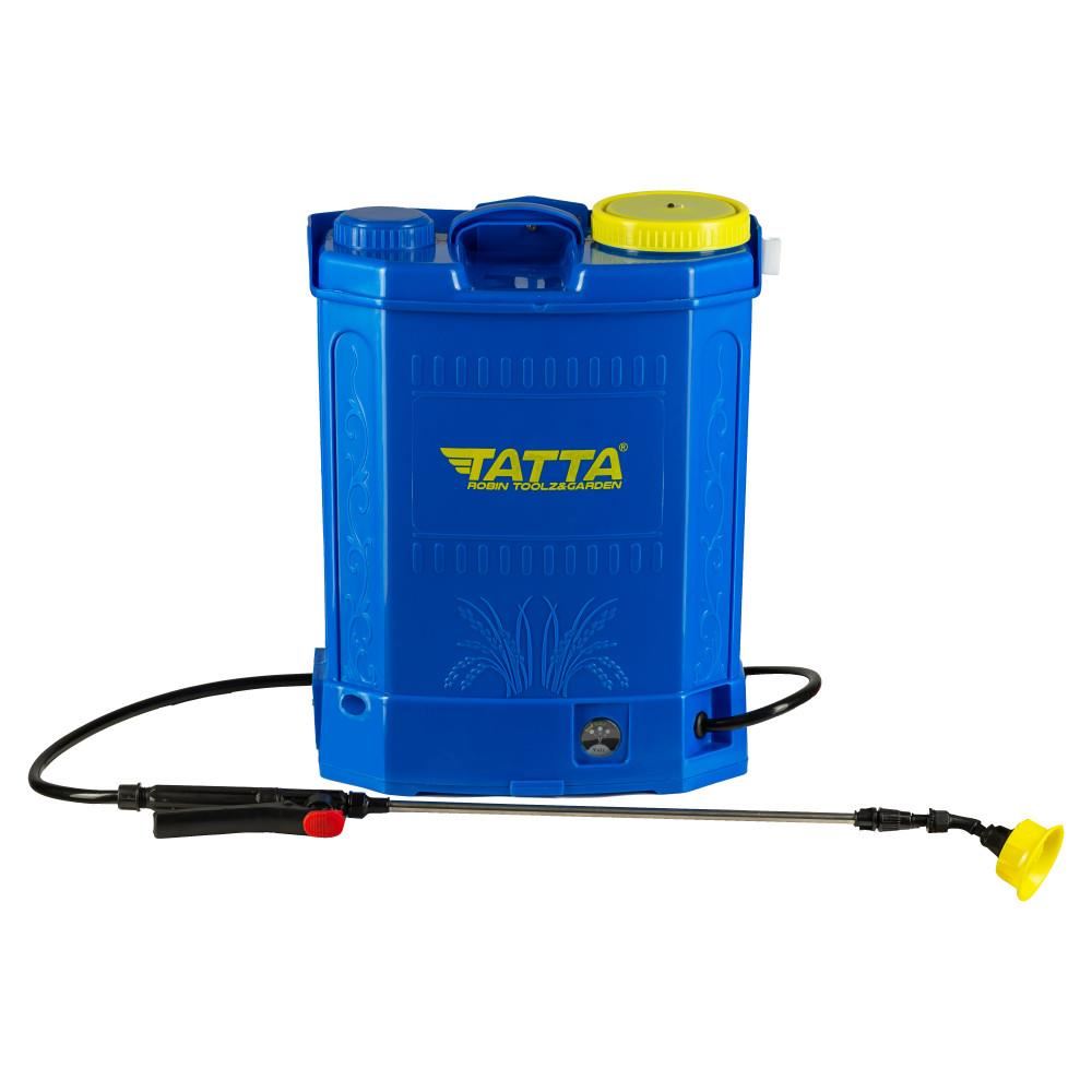Pompa pentru stropit (vermorel) Tatta TP-2022A, cu acumulator, 12V 8Ah, incarcator 1 A, motor 3.6 lpm, rezervor tip rucsac, 20L
