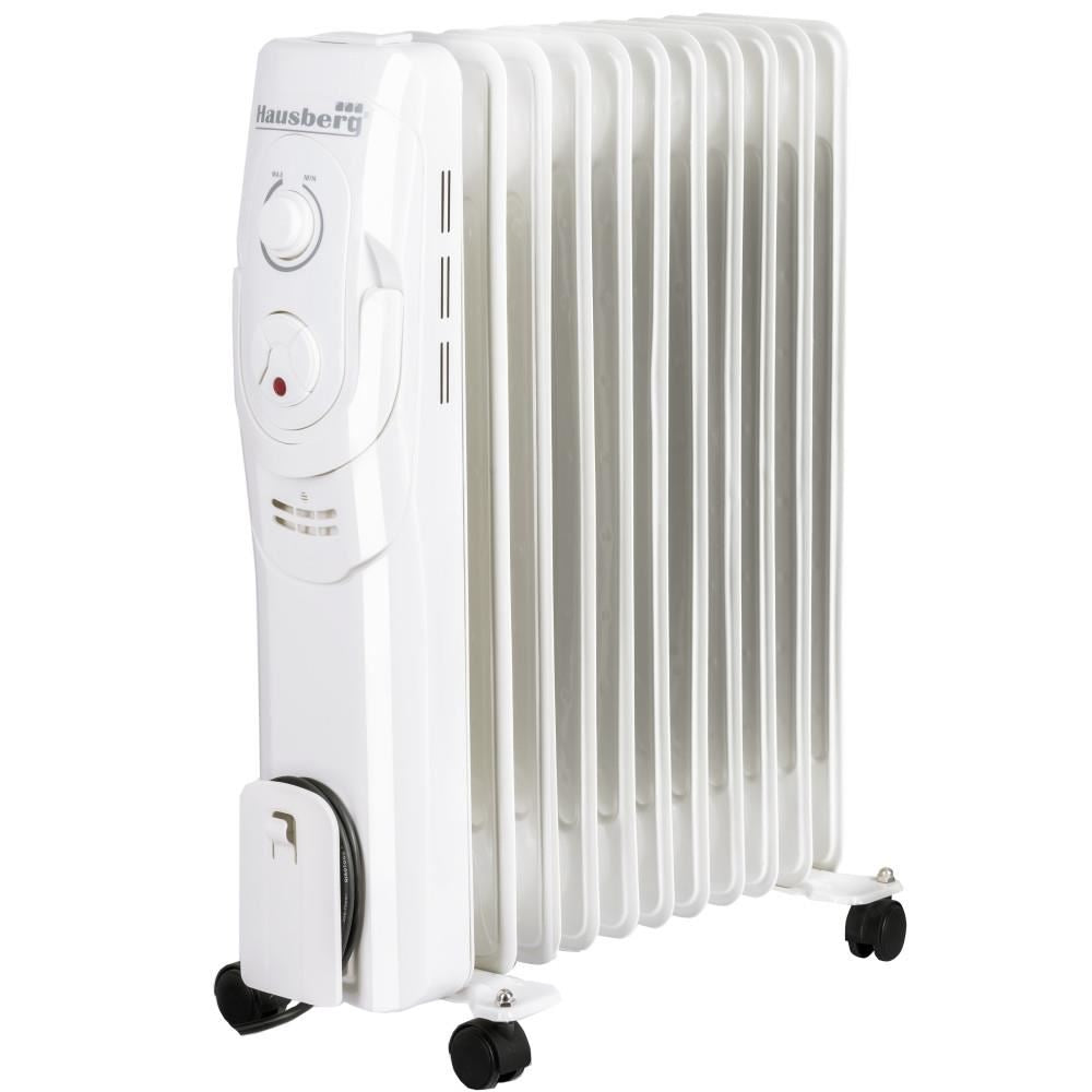 Calorifer electric HAUSBERG HB-8920AB, 2500W, 11 elementi, 3 nivele de putere, termostat reglabil