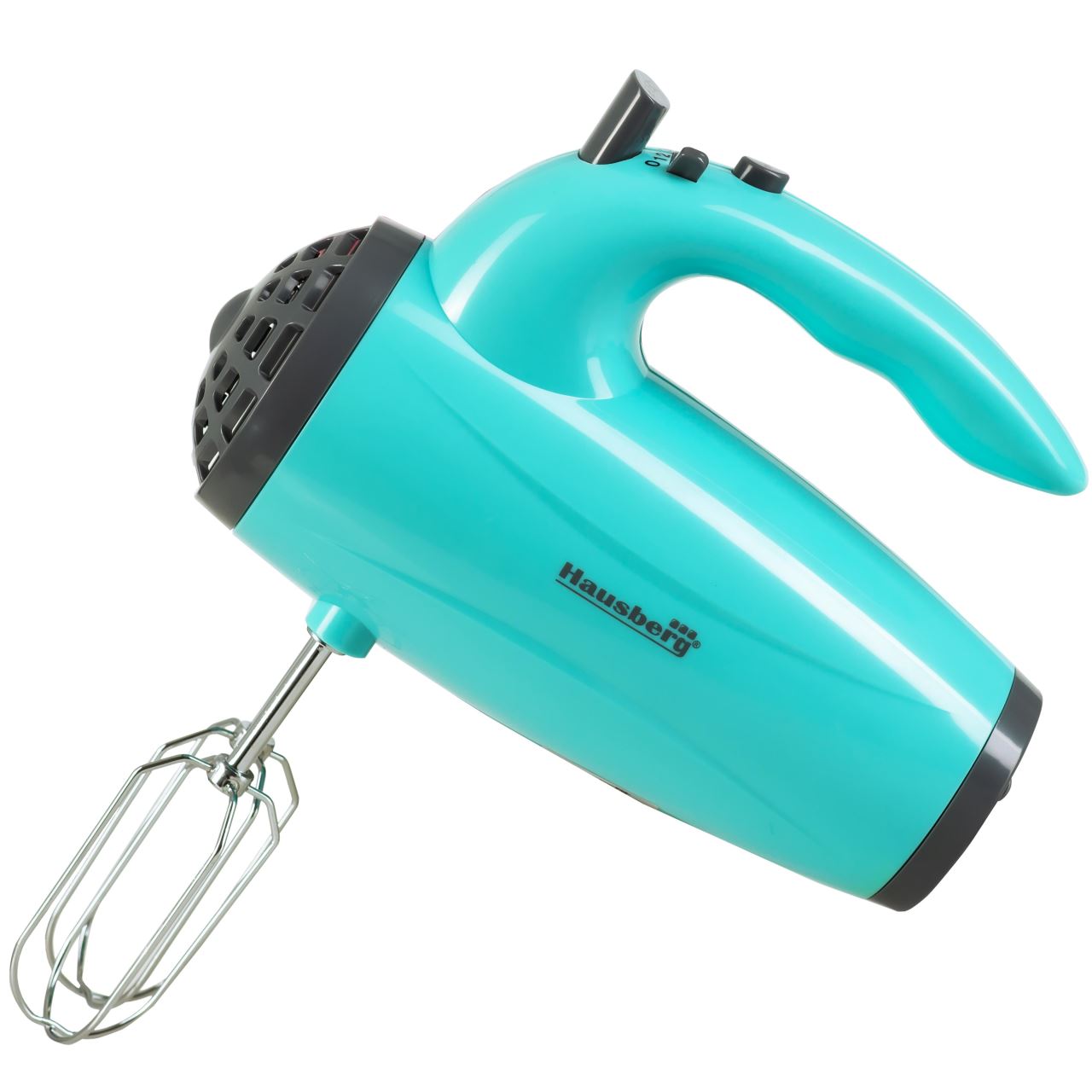 Mixer de mana Hausberg HB-4119BL, 5 viteze, putere 300W, motor de cupru