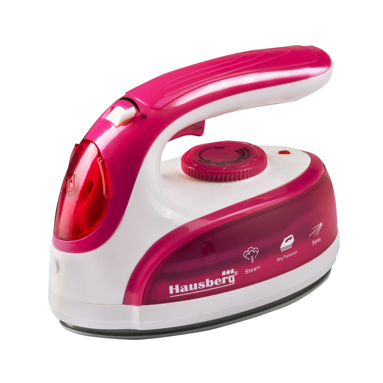 Fier calcat de voiaj Hausberg HB-7910RS, 800-1000W, rezervor de apa 50ml