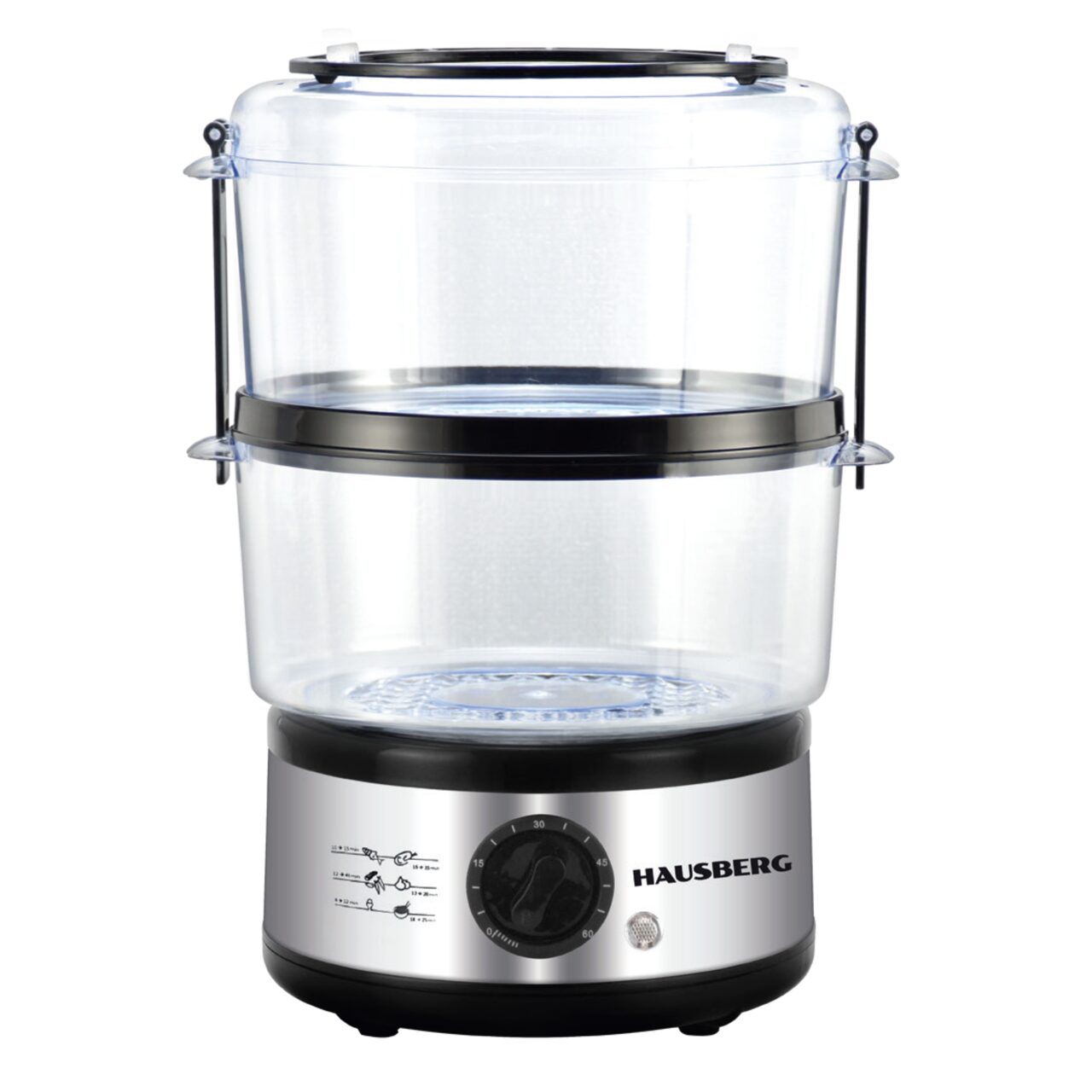 Aparat gatit cu aburi Hausberg HB-1350, 4.8L, 400W