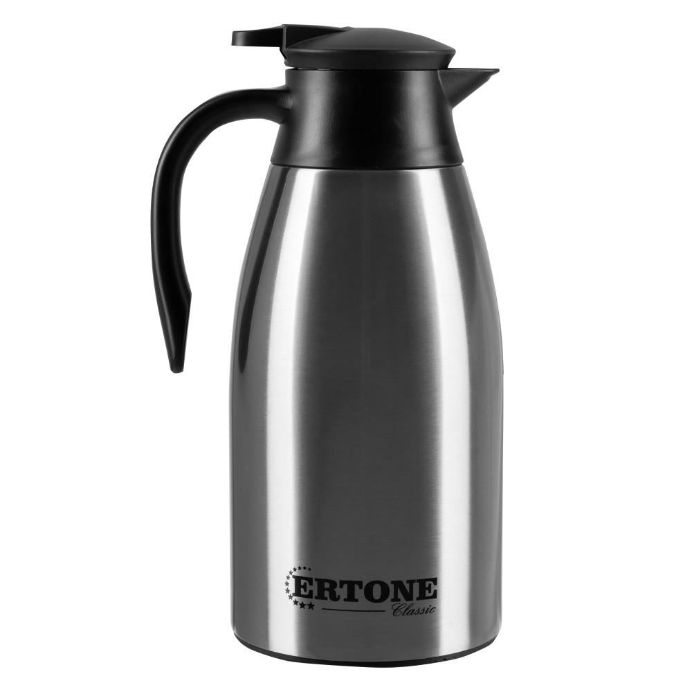 Cana termorezistenta ERTONE MN-448, de 2L, design modern, Inox
