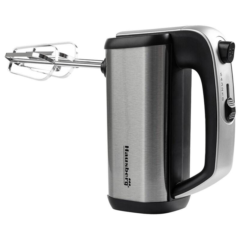 Mixer de Mana HAUSBERG HB-4201NG, 5 viteze, Motor din cupru, 250W-400W, Carcasa Inox