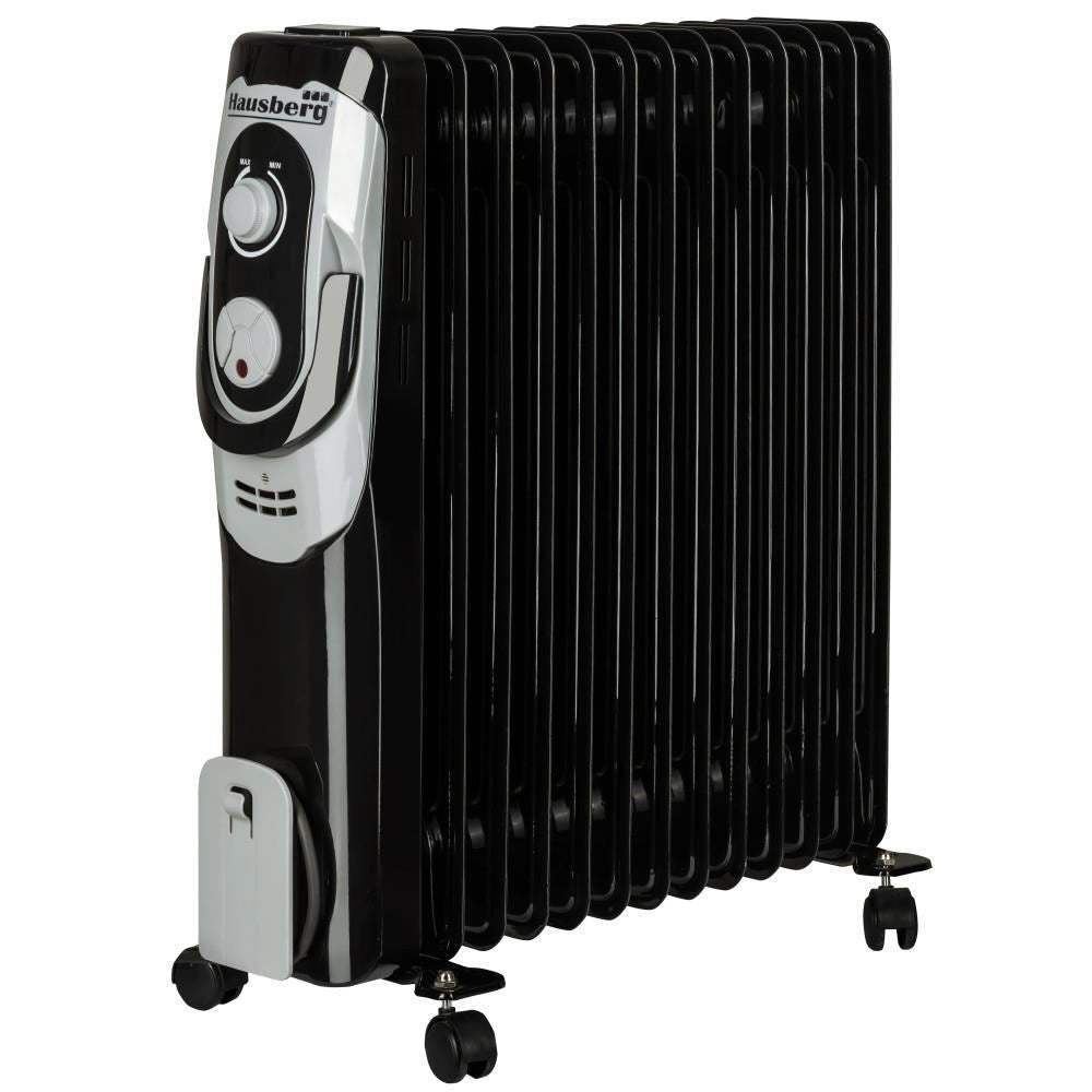 Calorifer electric HAUSBERG HB-8930NG, 2500 W, 13 elementi, 3 nivele de putere, termostat reglabil