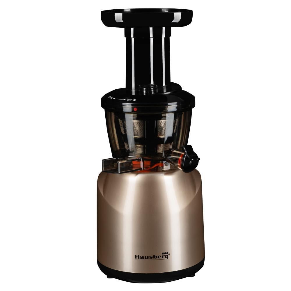 Storcator fructe Hausberg HB-7519GO, prin presare la rece, 150 W, 400 ml