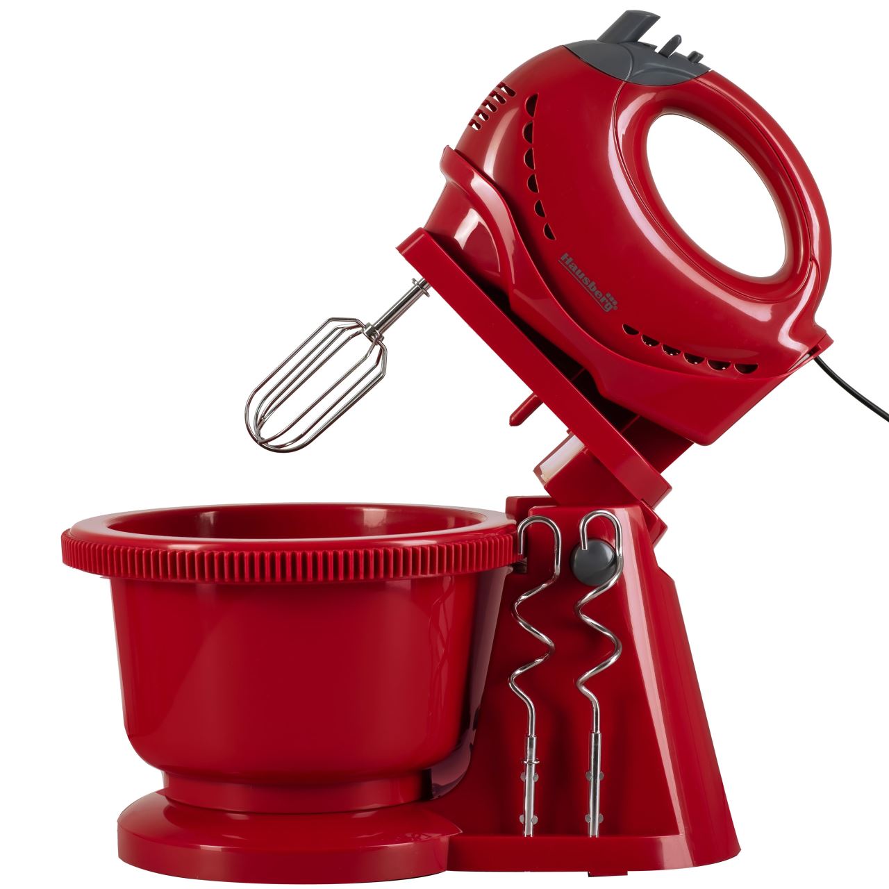 Mixer cu bol rotativ Hausberg HB-3519RS, 5 Viteze + turbo, Capacitate 2L, Putere 300W
