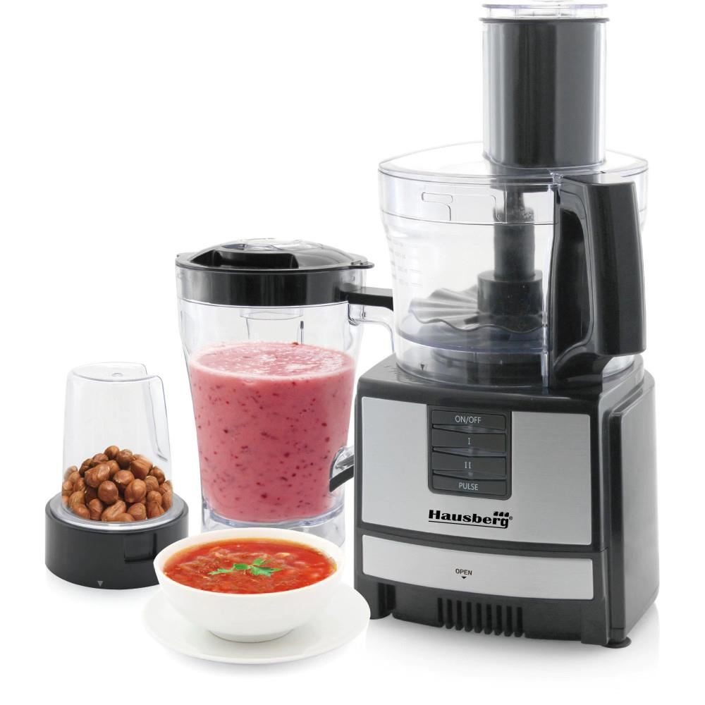 Robot de bucatarie 3 in 1 HB7522NG , macinare, taiere, framantare si tocare, 600 W, Negru, multifunction food procesor