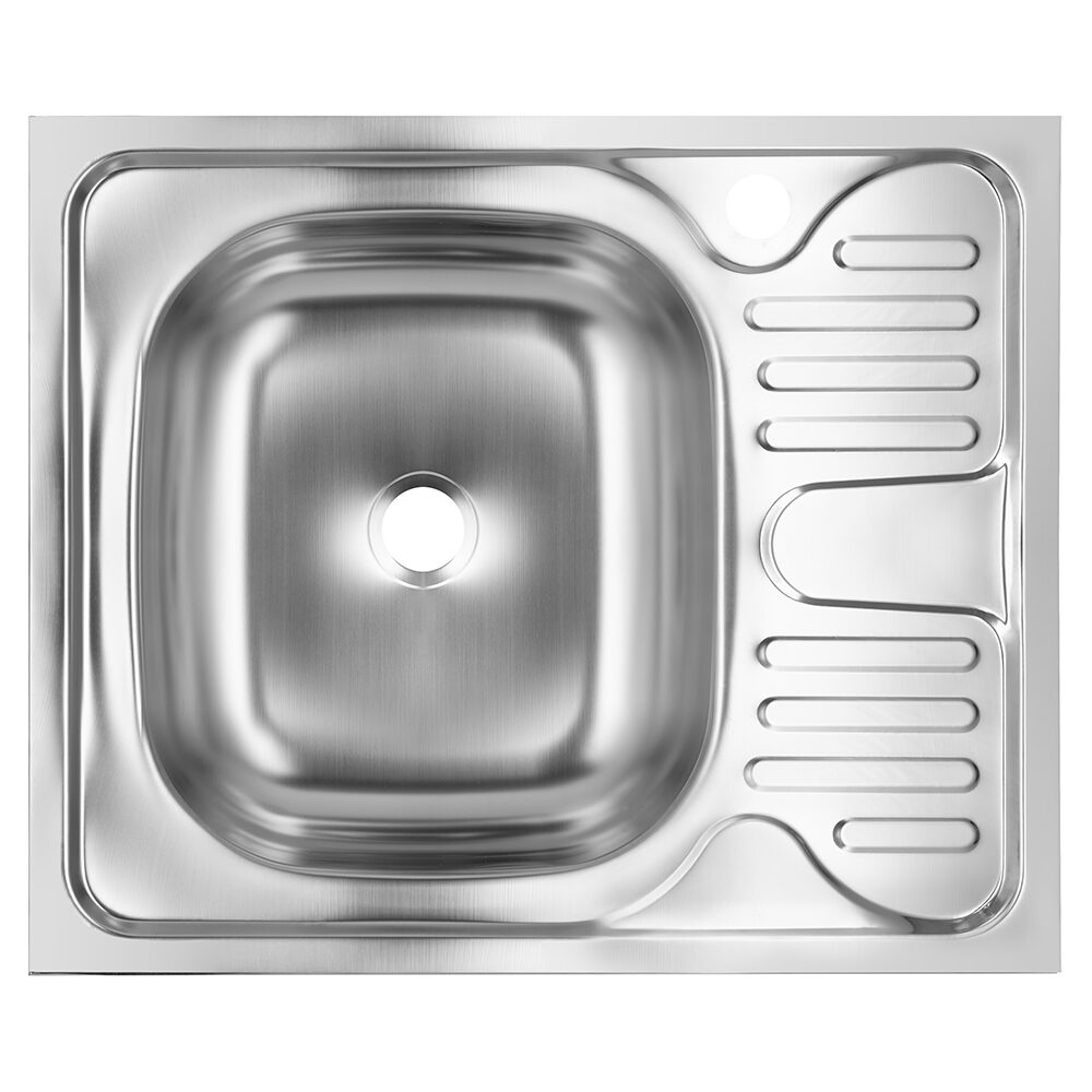 Chiuveta bucatarie pentru masca SANITEC S402S- 60x50 cm- Cuva Stanga- 0.4 mm- Inox