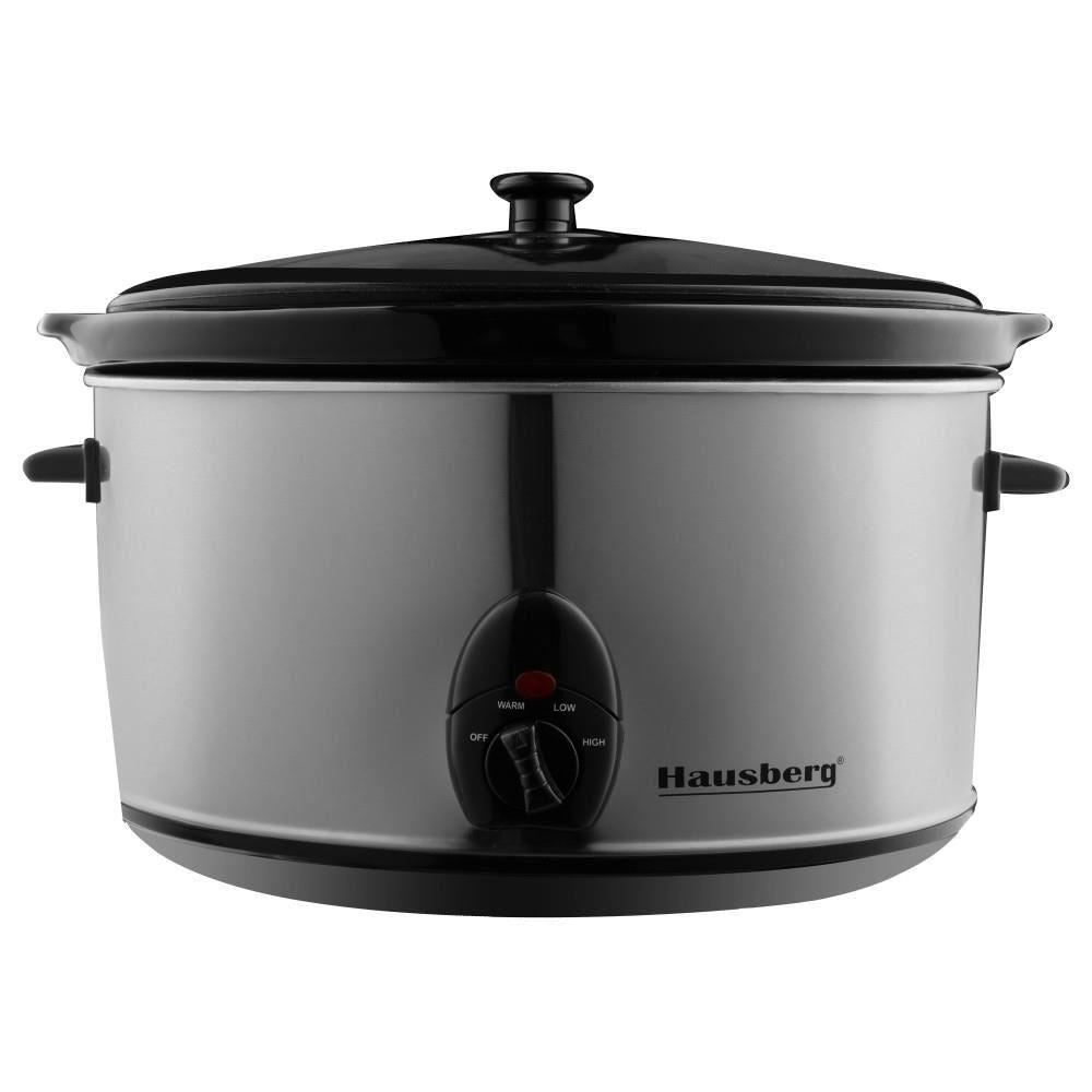 Oala Electrica cu capac HAUSBERG HB-1300, sticla termorezistenta, 3.5L, 200 W