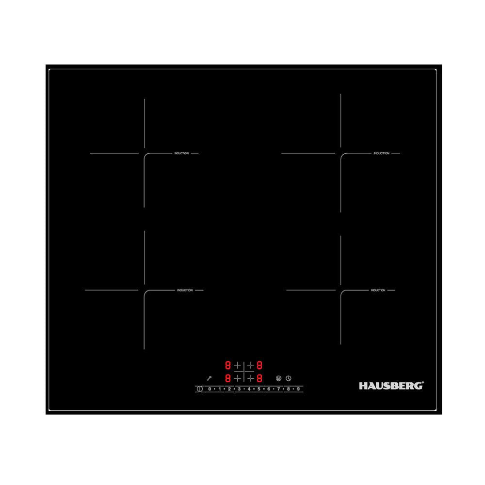 Plita incorporabila HAUSBERG HB1535, Electrica, Inductie, 4 zone de gatit, PowerBoost, 60 cm