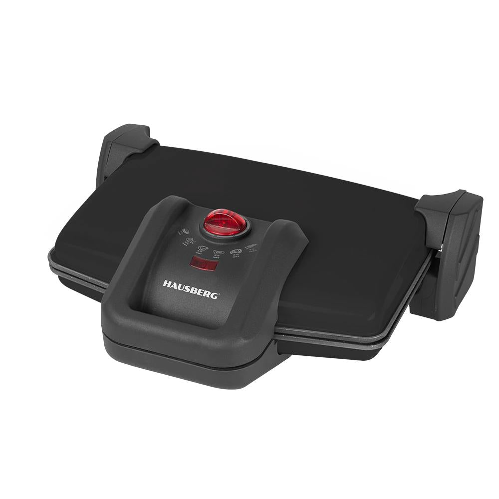 Sandwich-maker Hausberg HB631NG, 1600-1800W, Placi antiaderente