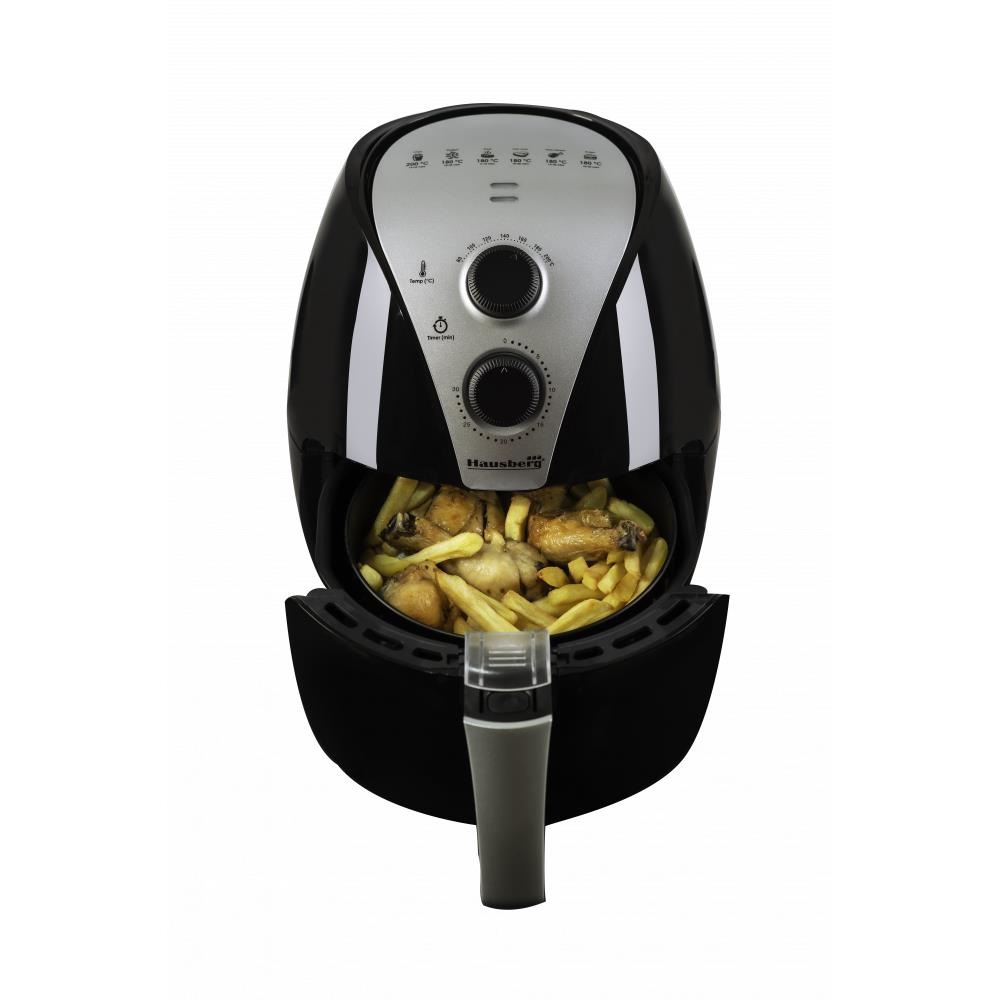 Hausberg HB-2250 Maestro Digitális Forrólevegős Fritőz, 1500W, 2.6 liter, Termosztát, Időzítő