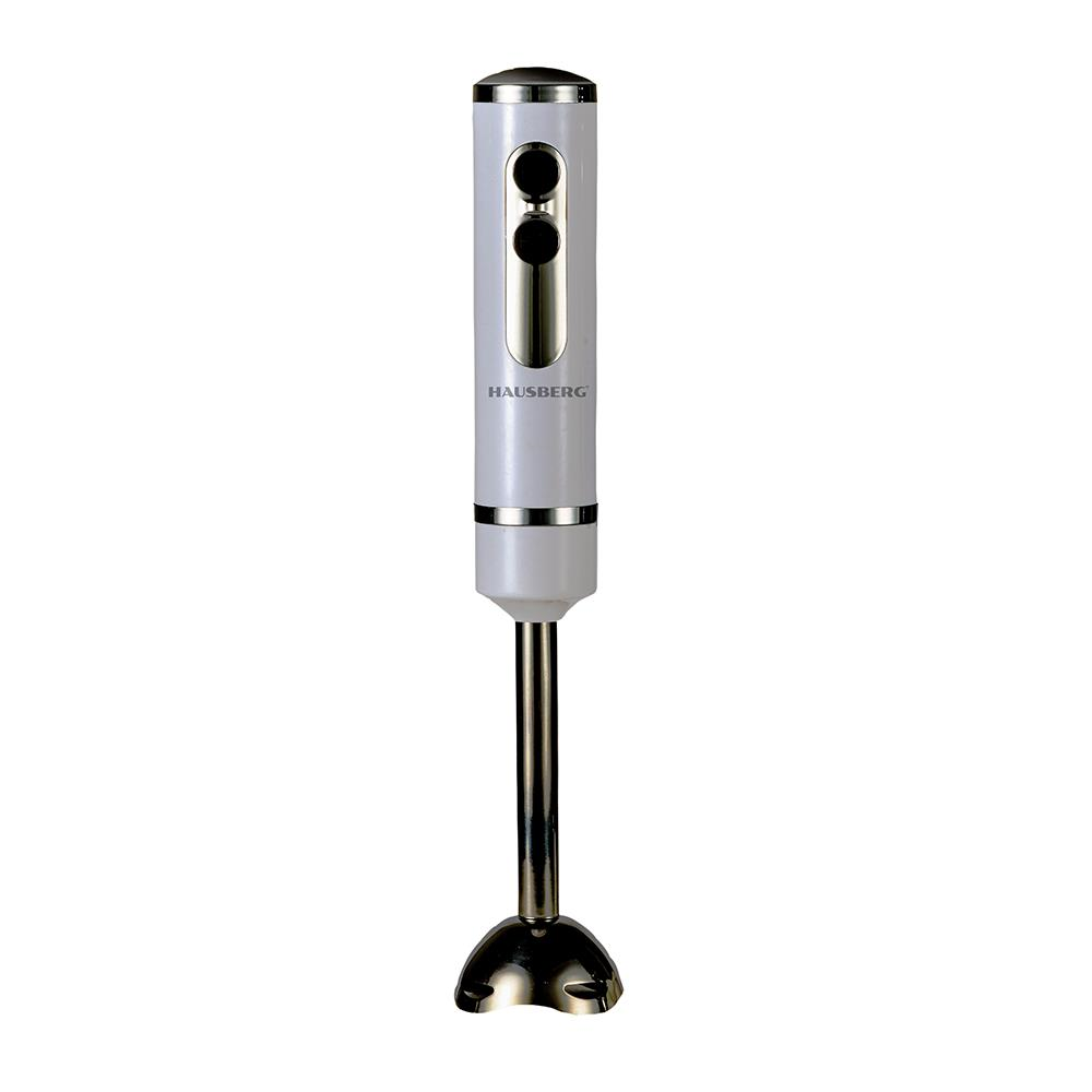 Blender de mana Hausberg HB-7673NG, 400W, Lama din otel inoxidabil, 2 trepte de viteza, Negru