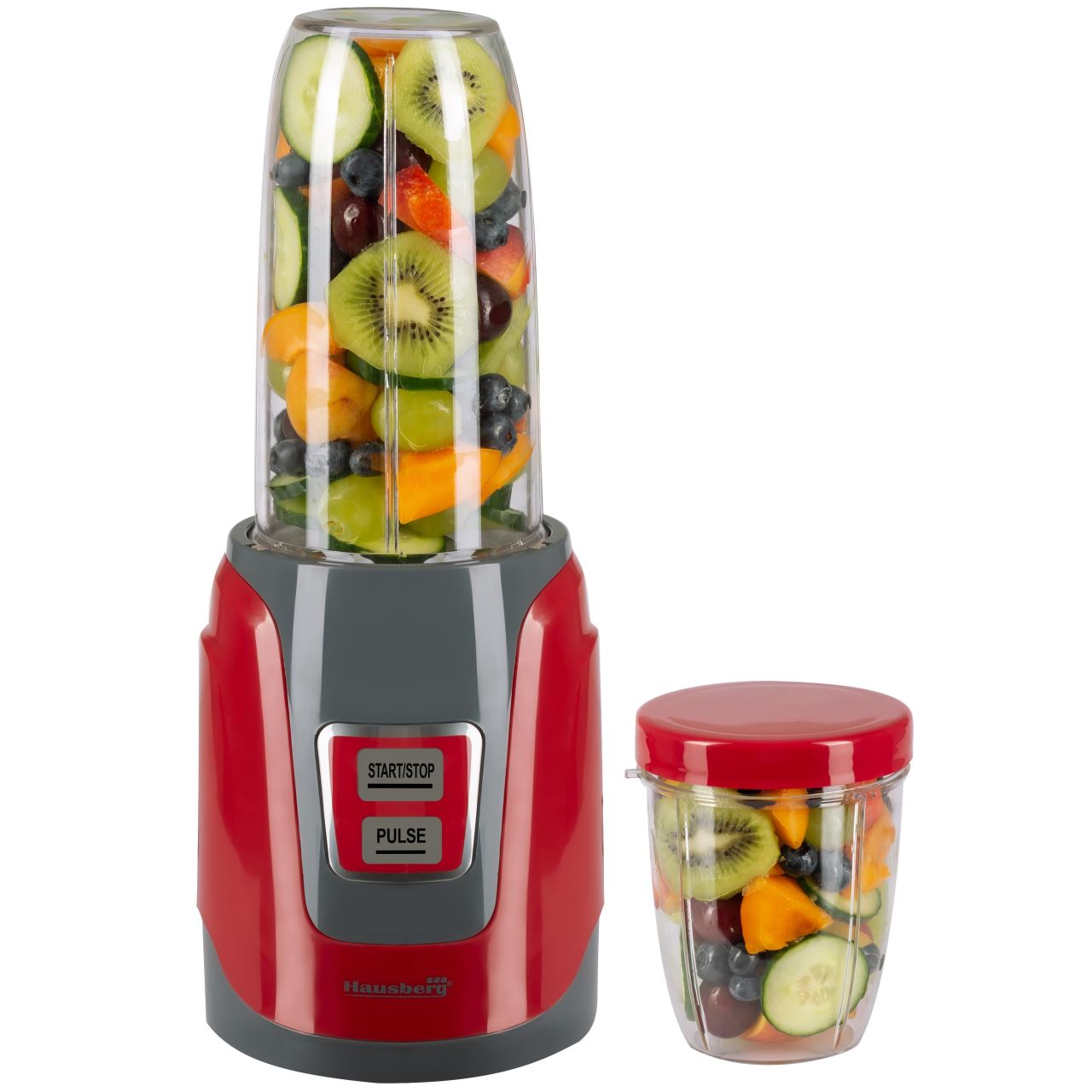 Hausberg HB-7675RS Rosu turmixgép, 1000W teljesítmény, 1000ml kapacitás, réz motor