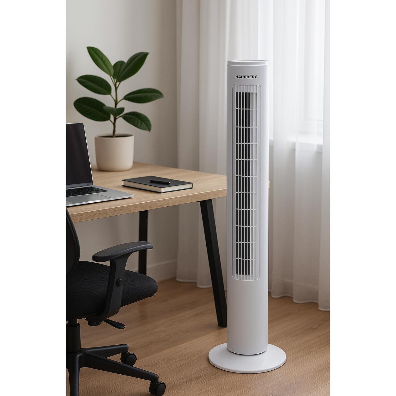 Ventilator Turn HAUSBERG HB-5950AB, 40-50W, 3 moduri de functionare, 3 trepte