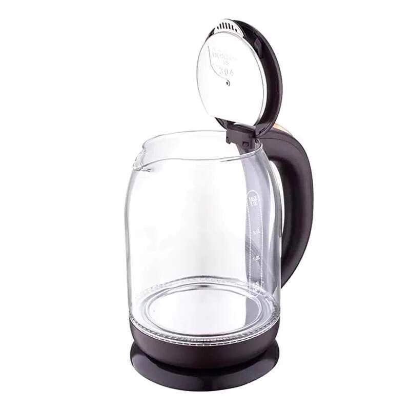 Fierbator apa, HAUSBERG HB-3616, putere 1500 W - 1800 W, capacitate 2L, oprire automata, vas din sticla, suport rotativ