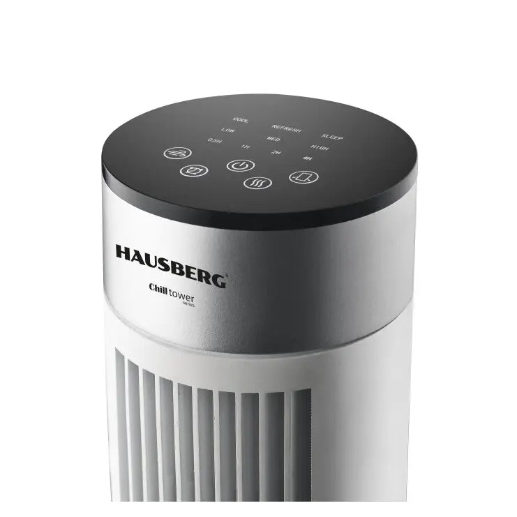 Ventilator turn HAUSBERG HB-5952AB, 55W, 38 inch, 3 viteze, temporizator 24h, LED, oscilatie, telecomanda