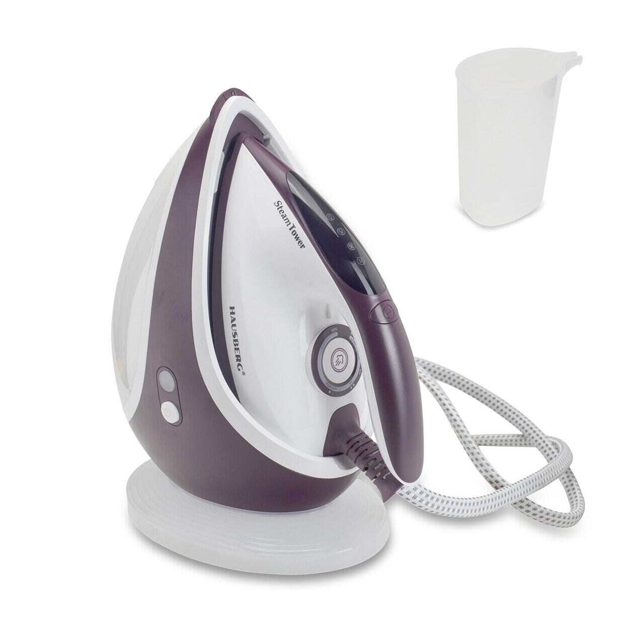 Statie de calcat HAUSBERG HB-7930MV, 2000-2400 W, 5 bar, 1.2 L, 35g/min, cartus anti-calcar, talpa ceramica, oprire automata