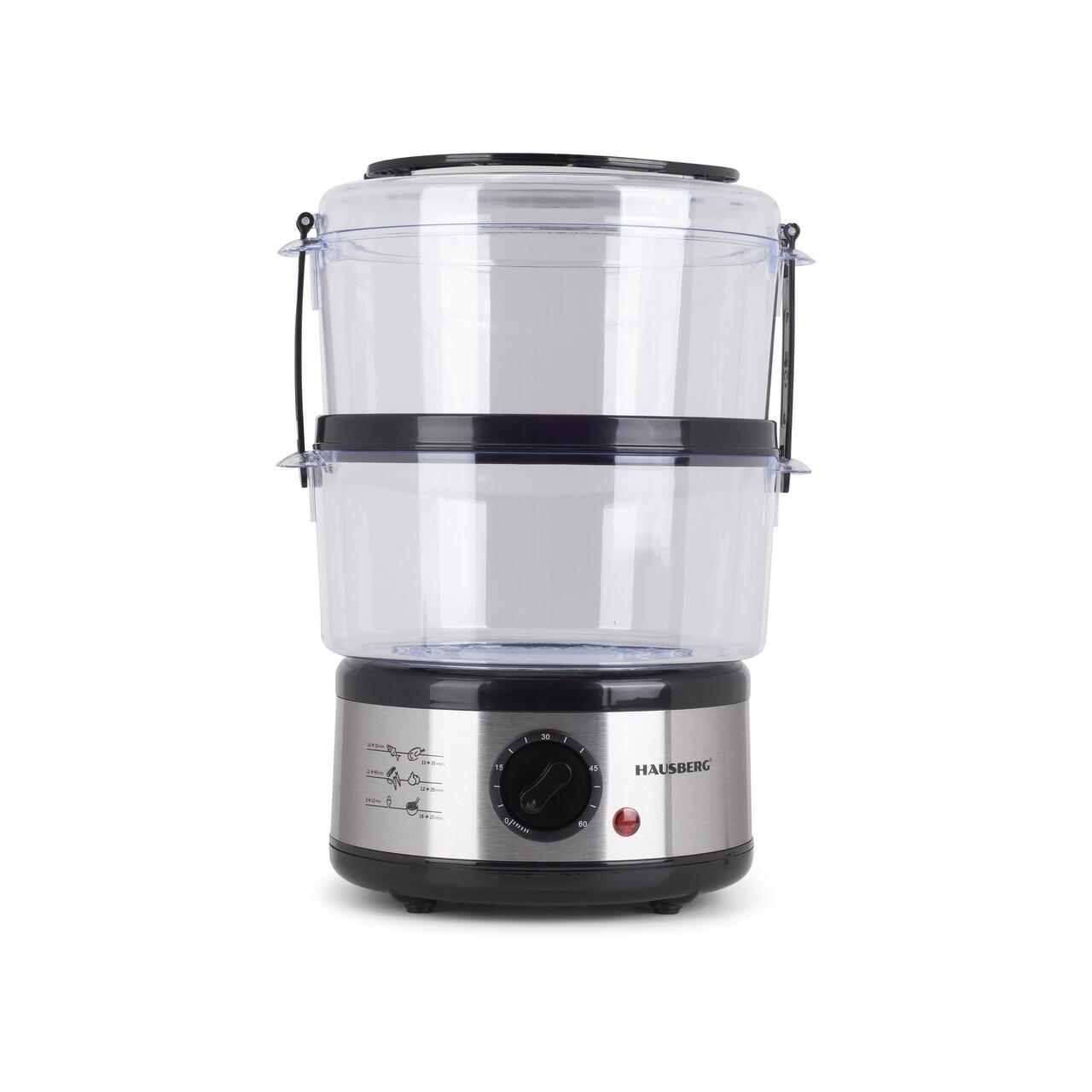 Aparat gatit cu aburi Hausberg HB-1350, 4.8L, 400W