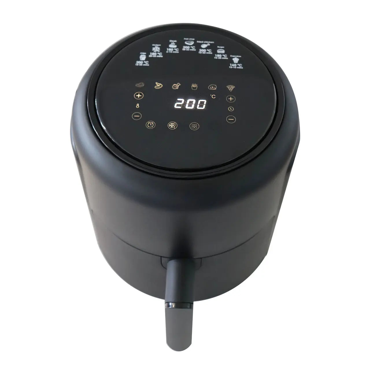 Friteuza cu aer cald HAUSBERG HB-2356, 1000-1200 W, 2.6 litri, temporizator 30 min, termostat reglabil 80 - 200 grade C, 5 programe gatit, protectie supraincalzire