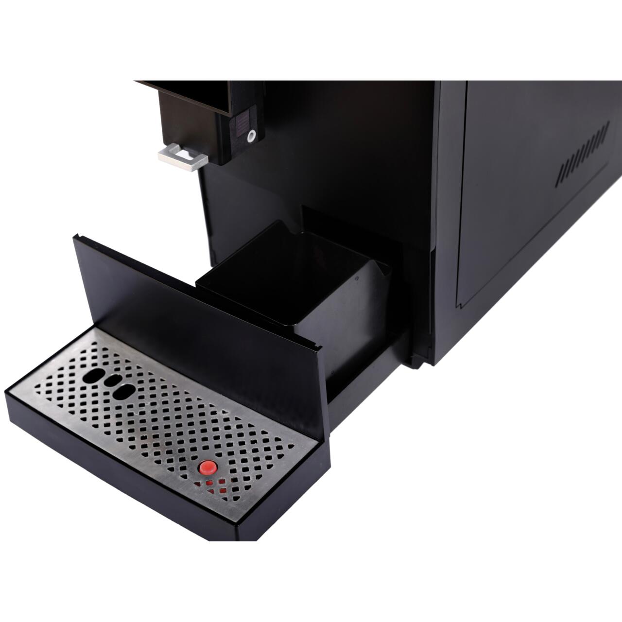 Aparat de cafea digital Hausberg HB3775NG, automat boabe, ecran tactil TFT 3.5", cappuccino/latte, recipient lapte 400 ml, rezervor 1.1 L, 1100-1350 W