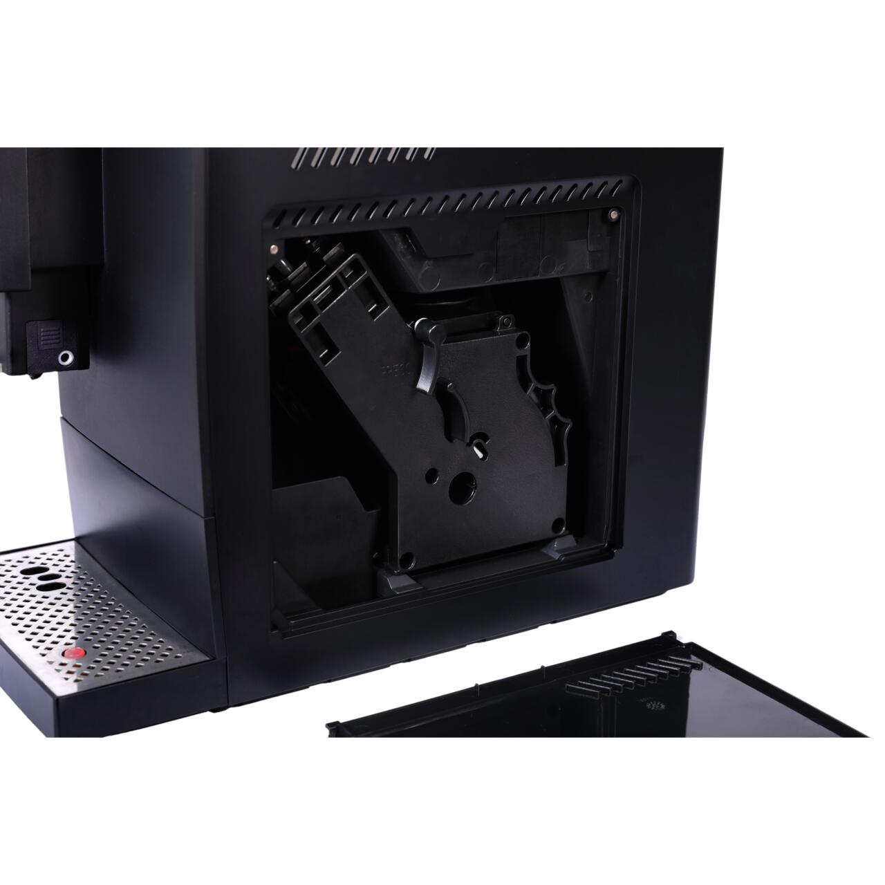 Aparat de cafea digital Hausberg HB3775NG, automat boabe, ecran tactil TFT 3.5", cappuccino/latte, recipient lapte 400 ml, rezervor 1.1 L, 1100-1350 W