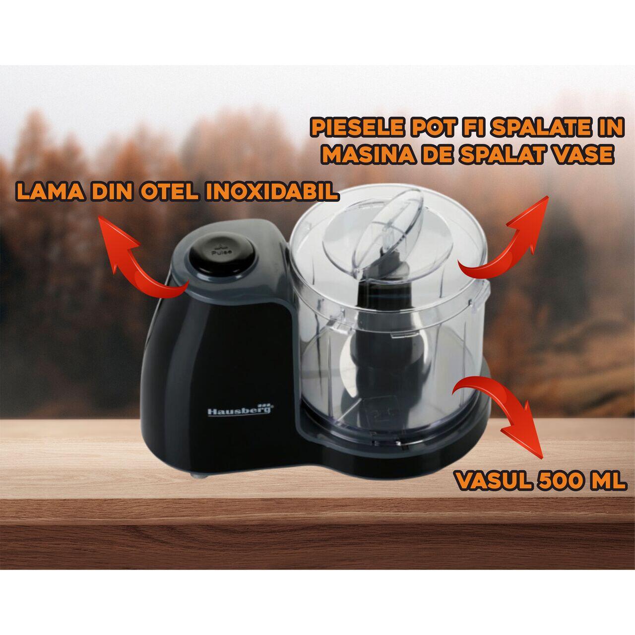 Tocator electric Hausberg HB-4504NG, putere 80 W, Motor cupru