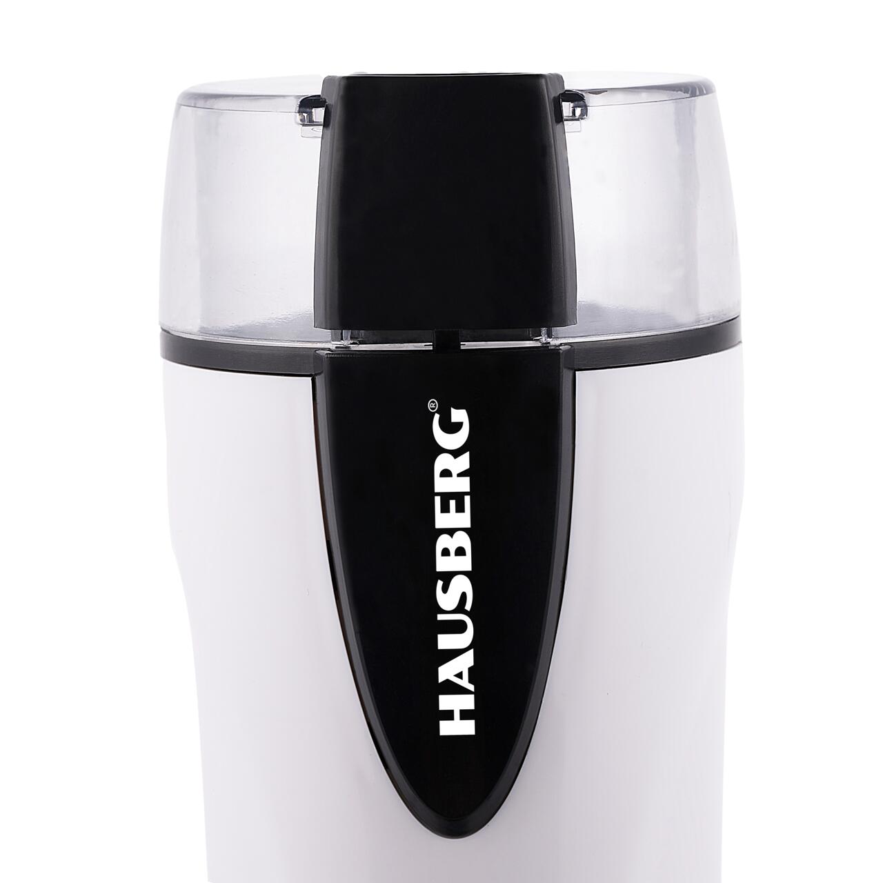 Rasnita electrica cafea HAUSBERG HB-7564AB, 150 - 200W, 70g, motor din cupru, alb