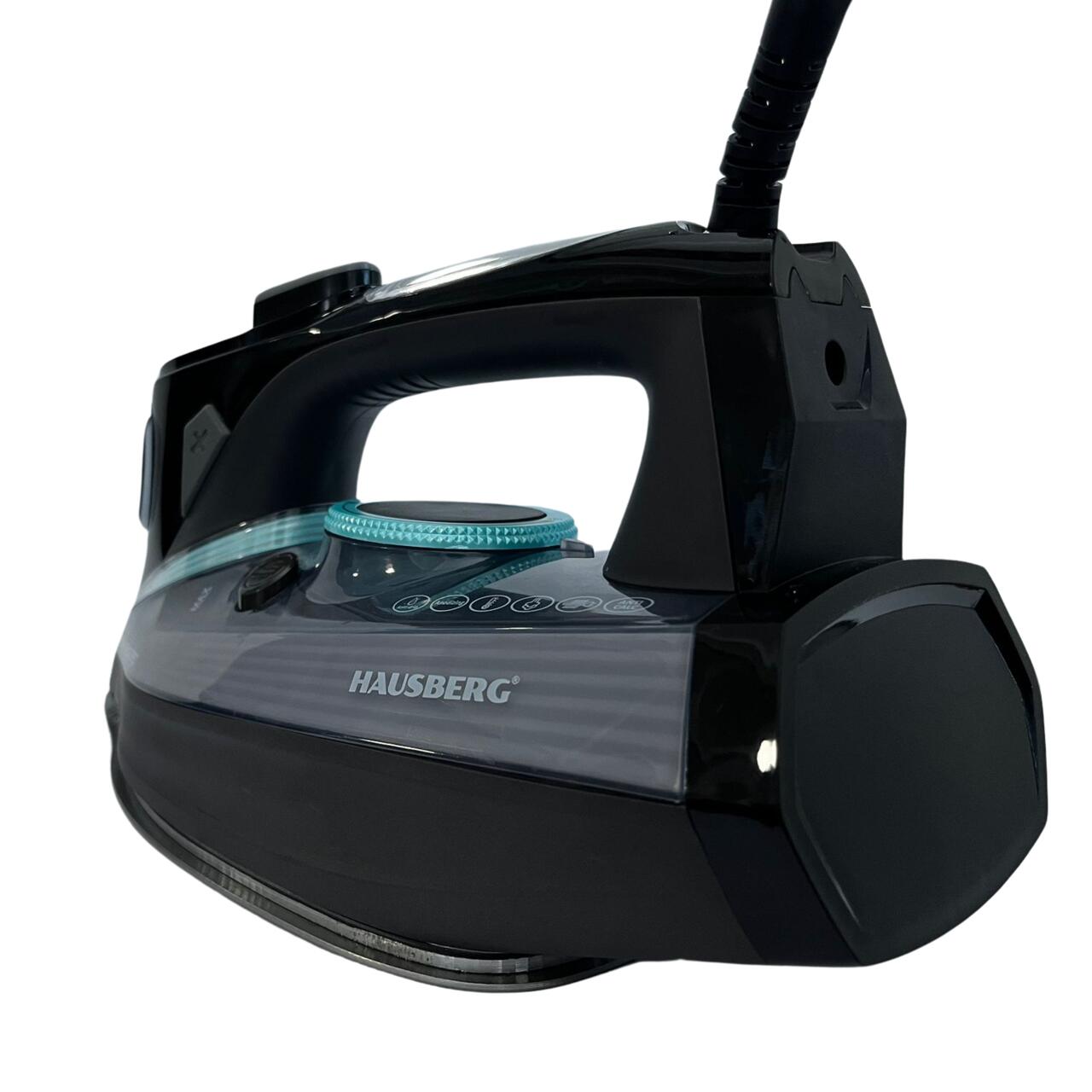 Fier de calcat cu ecran LED HAUSBERG HB-7825NG, talpa din titan, 3000 W, 11 niveluri temperatura, 350 ml